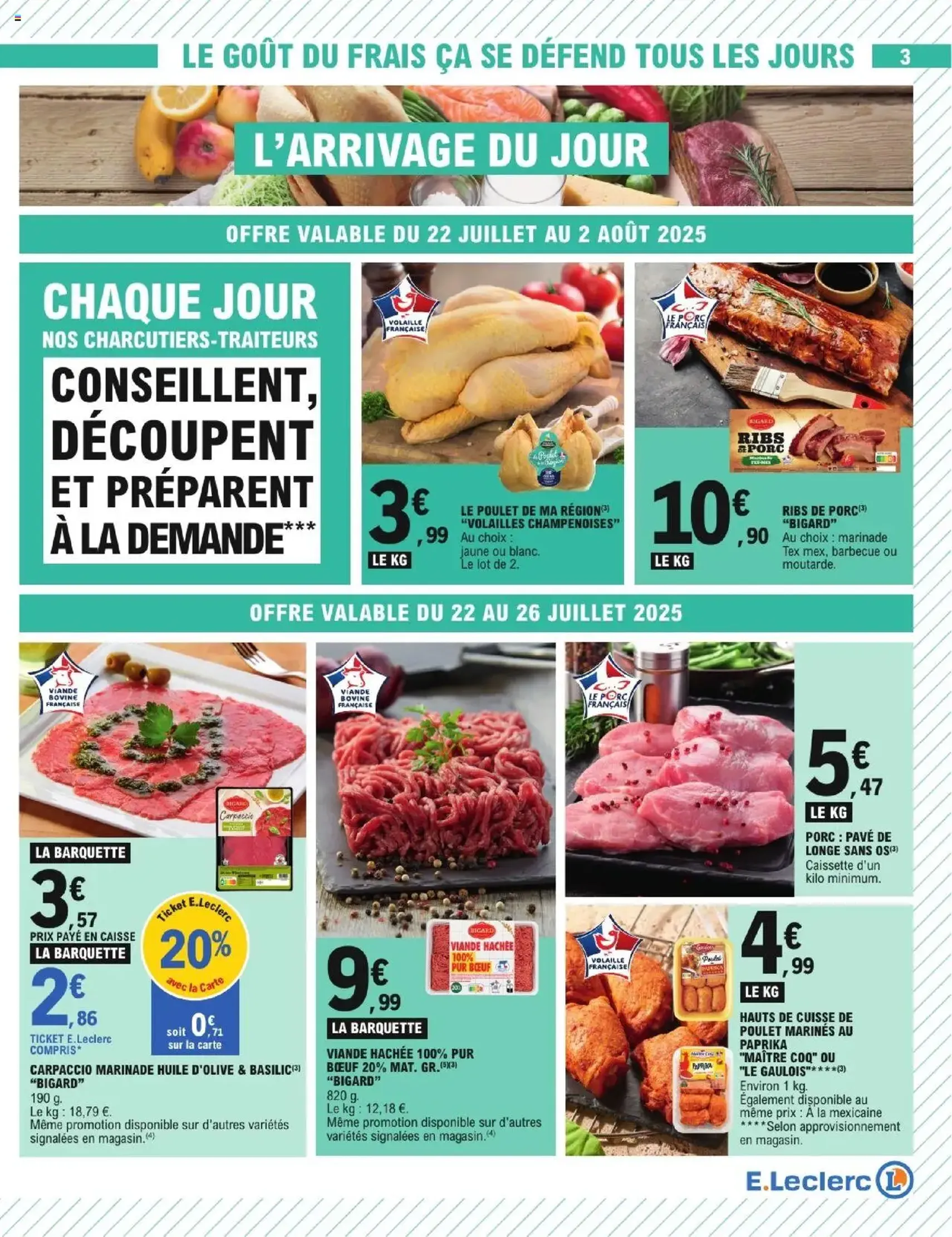 E.Leclerc catalogue semaine 30 - brochure valable à partir du 22/07/2025, page 3 sur 32 E.Leclerc catalogue semaine 30 - brochure valable à partir du 22/07/2025, page 3 sur 32
