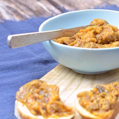 Auberginespread - stap voor stap bereiding 1