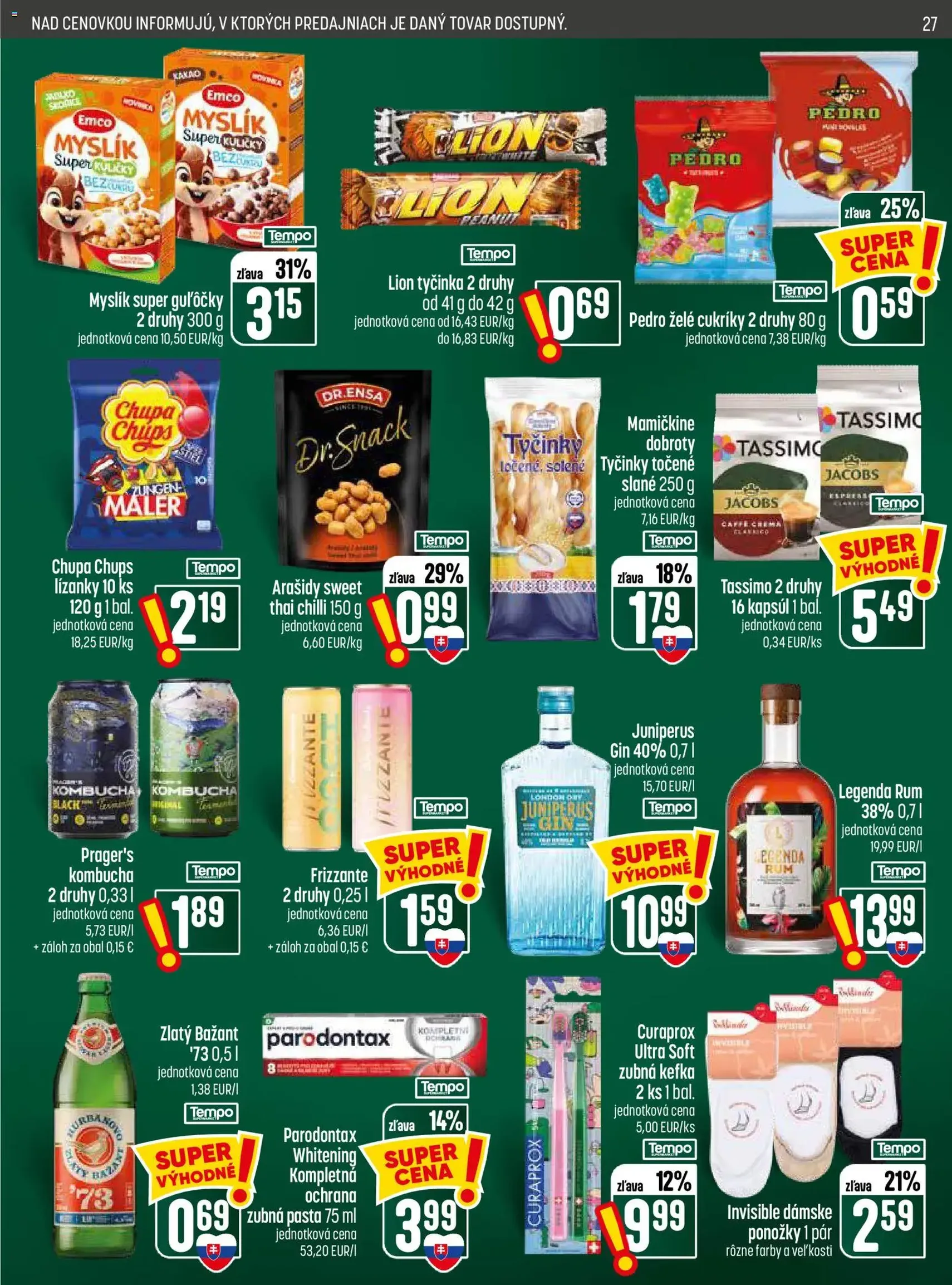 COOP Jednota leták - platný leták od 30.07.2026 strana 27 z 28