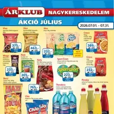 ÁRKLUB akciós újság - szórólap előnézete érvényes 2026.07.01. -tól