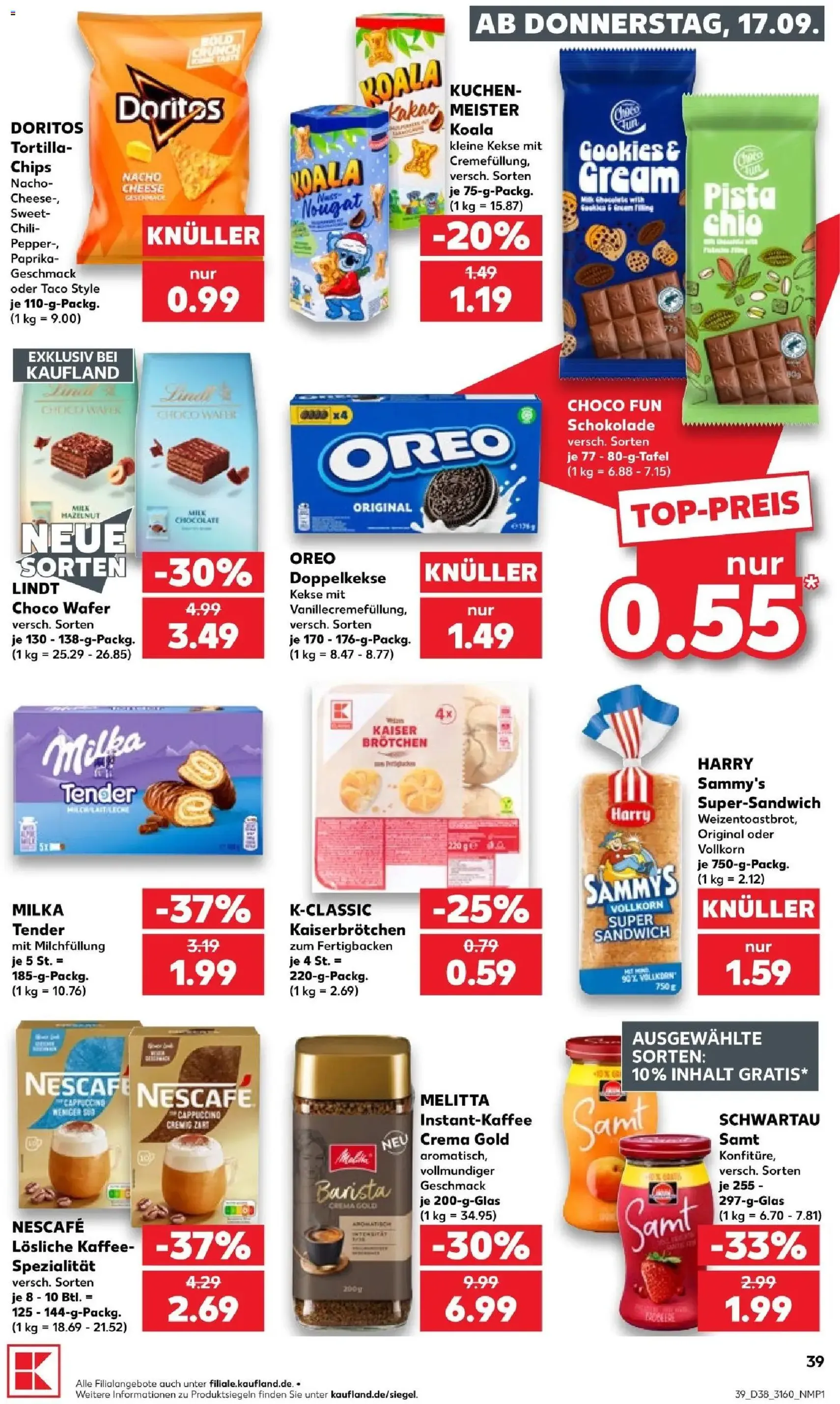 Kaufland Prospekt - Gültiger Prospekt ab 17.09.2026, Seite 39 von insgesamt 66
