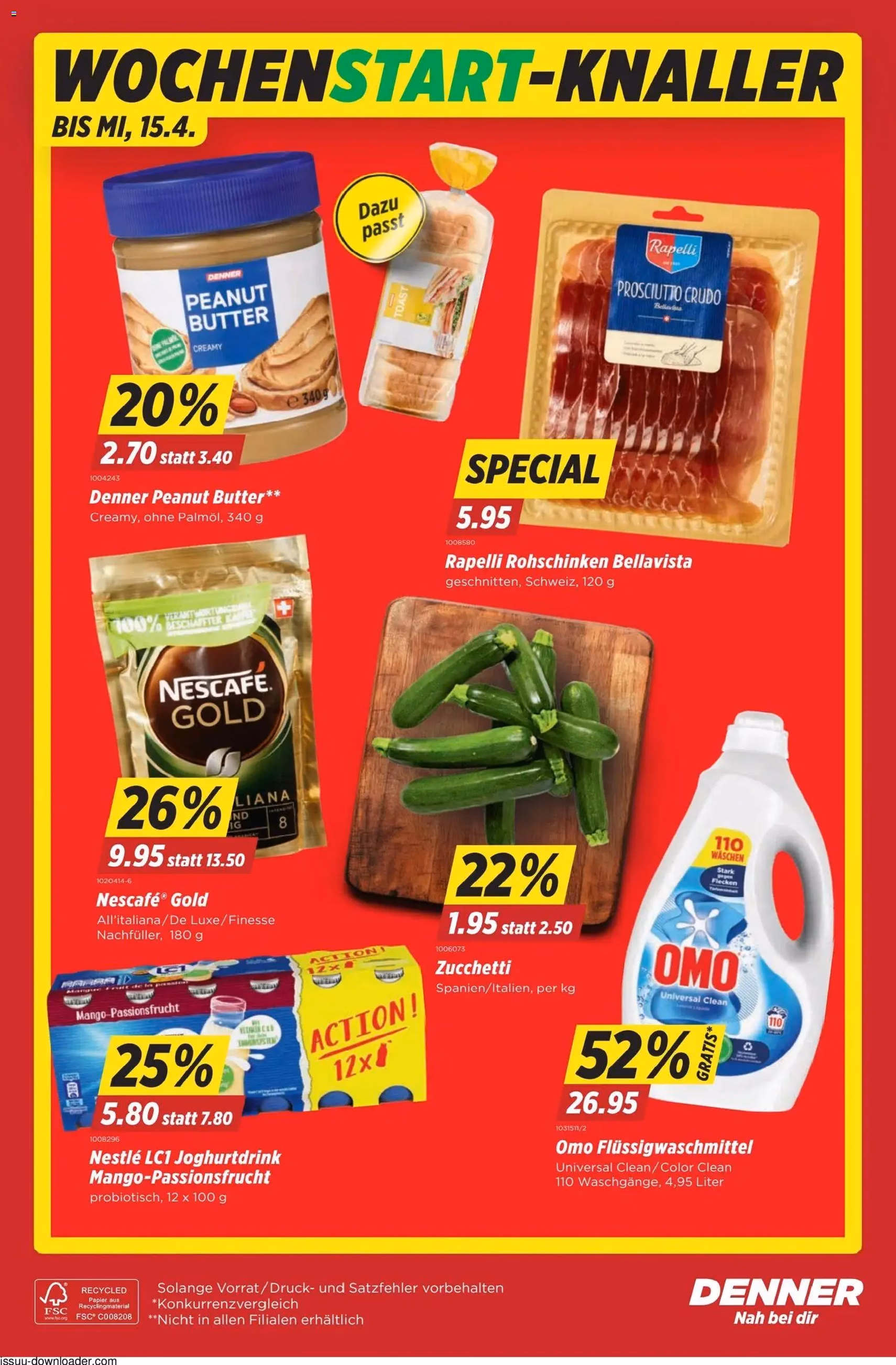 Denner aktionen - Gültiger Prospekt ab 09.04.2026, Seite 20 von insgesamt 20