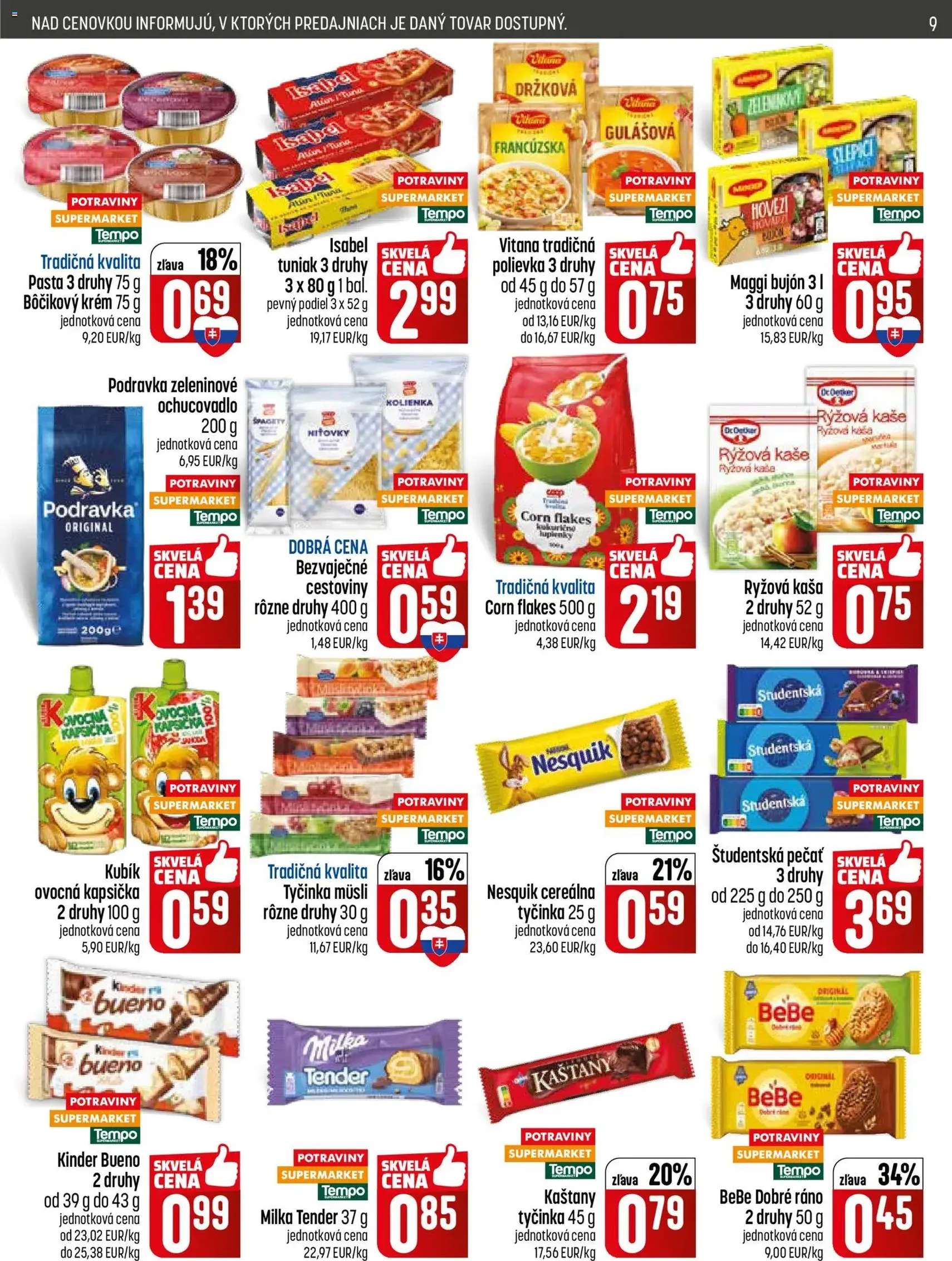 COOP Jednota leták - platný leták od 14.05.2026 strana 9 z 28