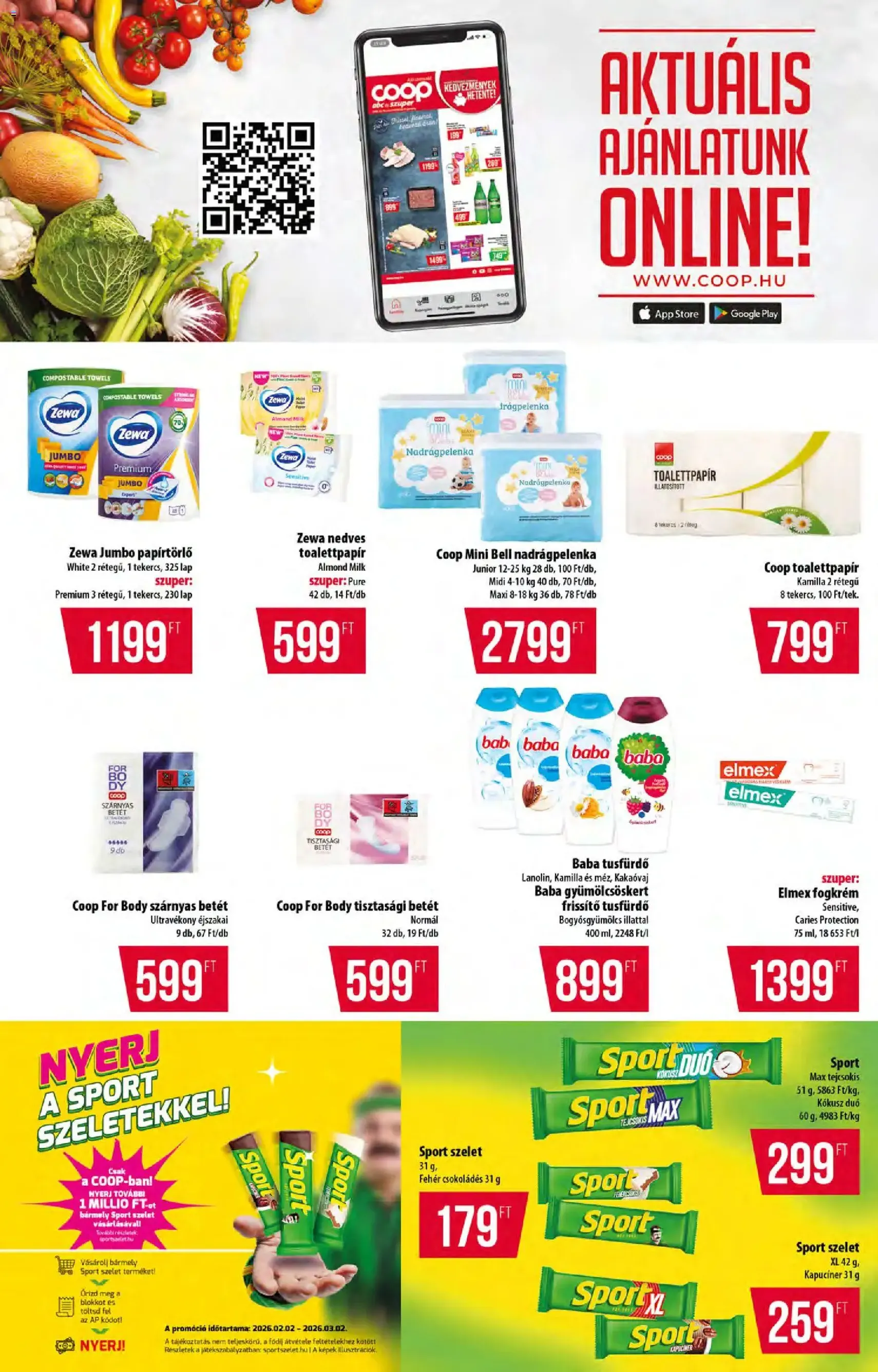 COOP Akciós újság - 2026.02.05. érvényes szórólap 10 oldal 12 oldalból