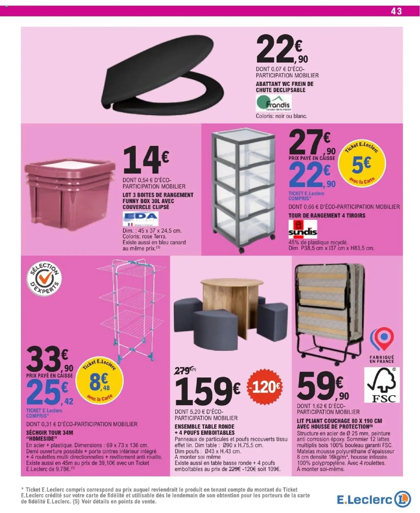 E.Leclerc catalogue semaine 11 - brochure valable à partir du 10/03/2026, page 43 sur 56