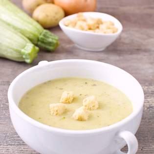 Previsualización de la receta Sopa de calabacín y patata
