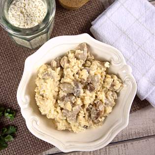 Recipe preview Risotto with chicken and mushrooms