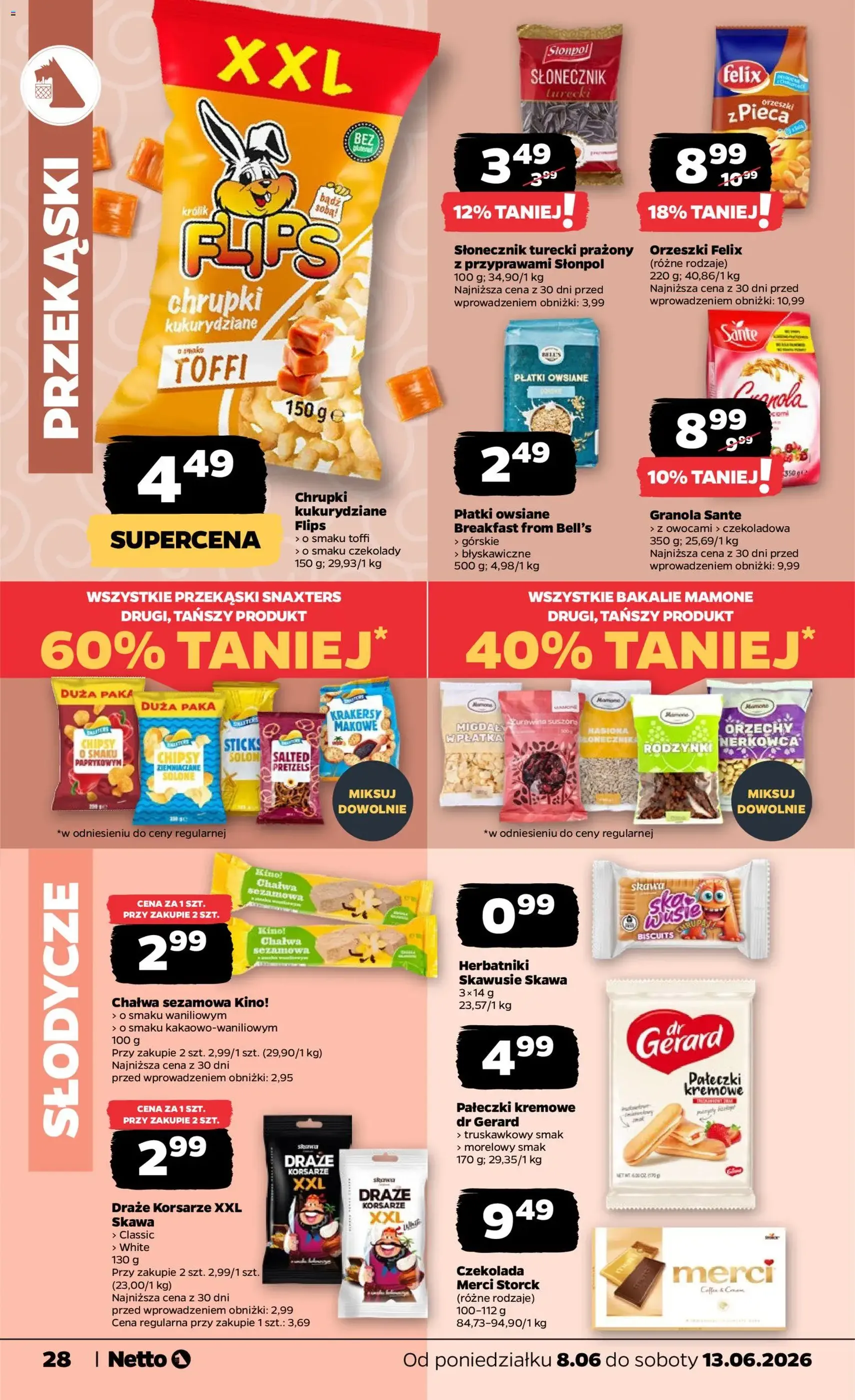 Netto gazetka od poniedziałku spożywcza - ważny gazetka od 08.06.2026 strona 28 z 41