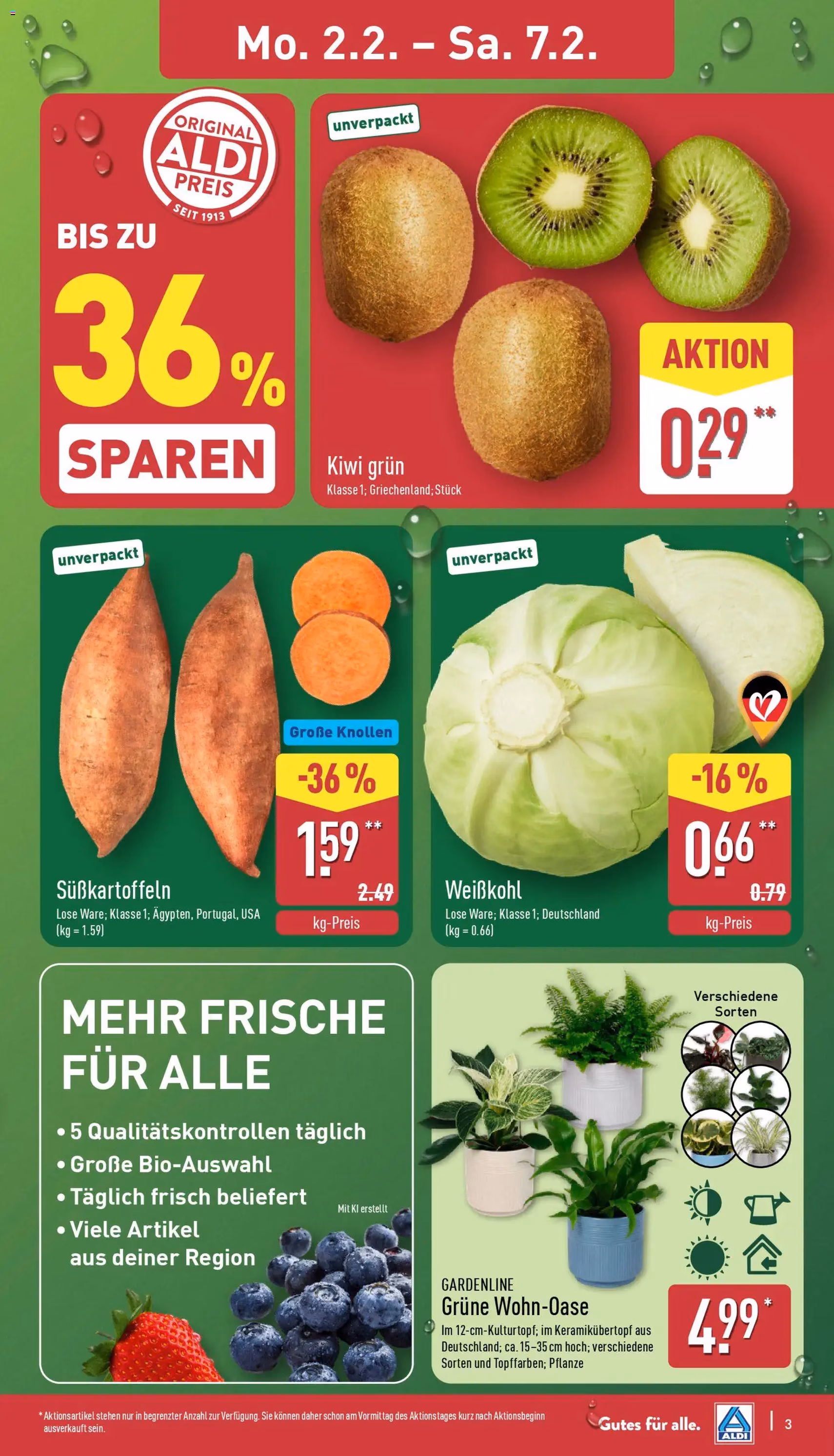 Aldi Prospekt - Gültiger Prospekt ab 02.02.2026, Seite 3 von insgesamt 42