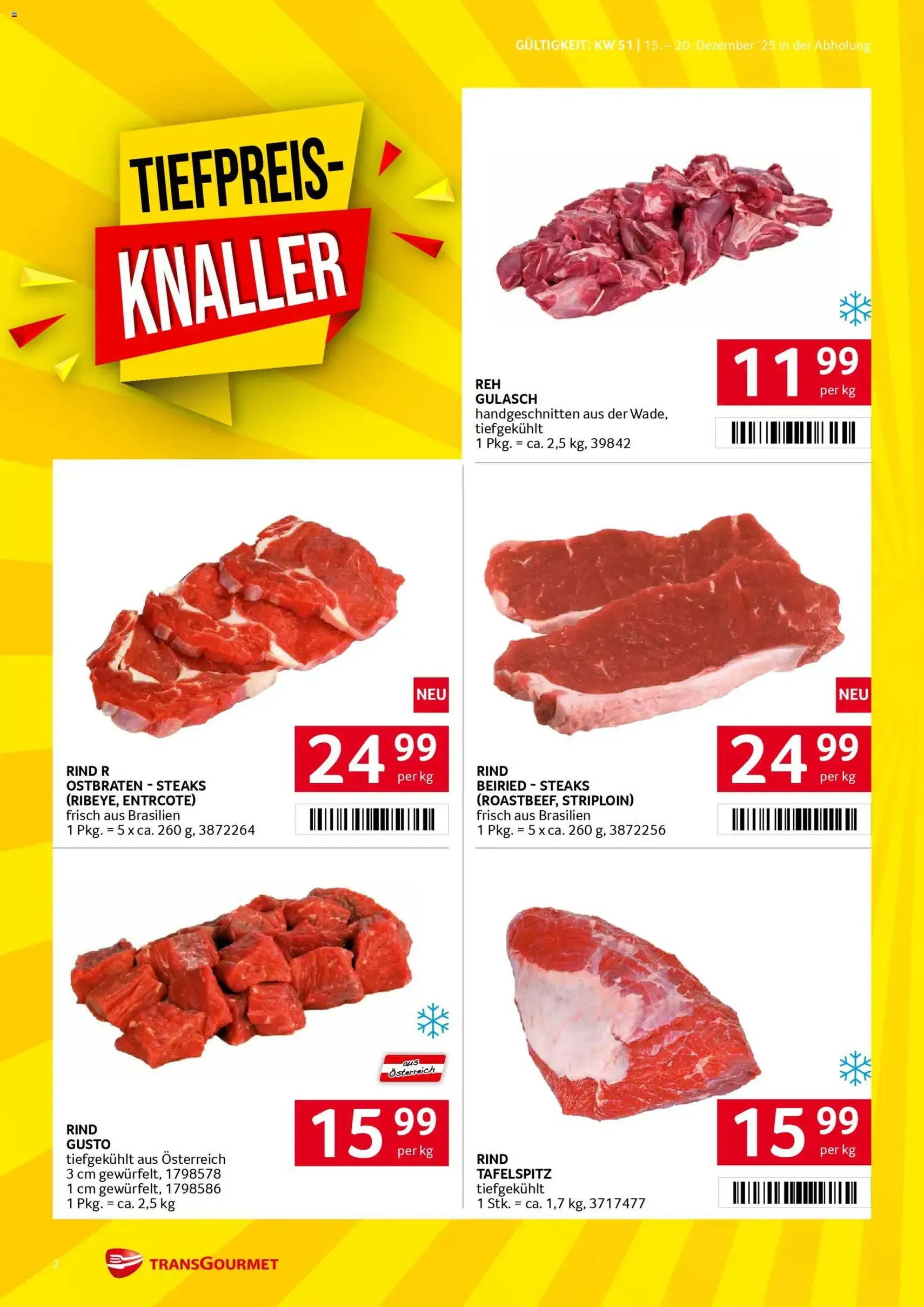 Transgourmet Flugblatt - Gültiger Prospekt ab 15.12.2025, Seite 2 von insgesamt 39