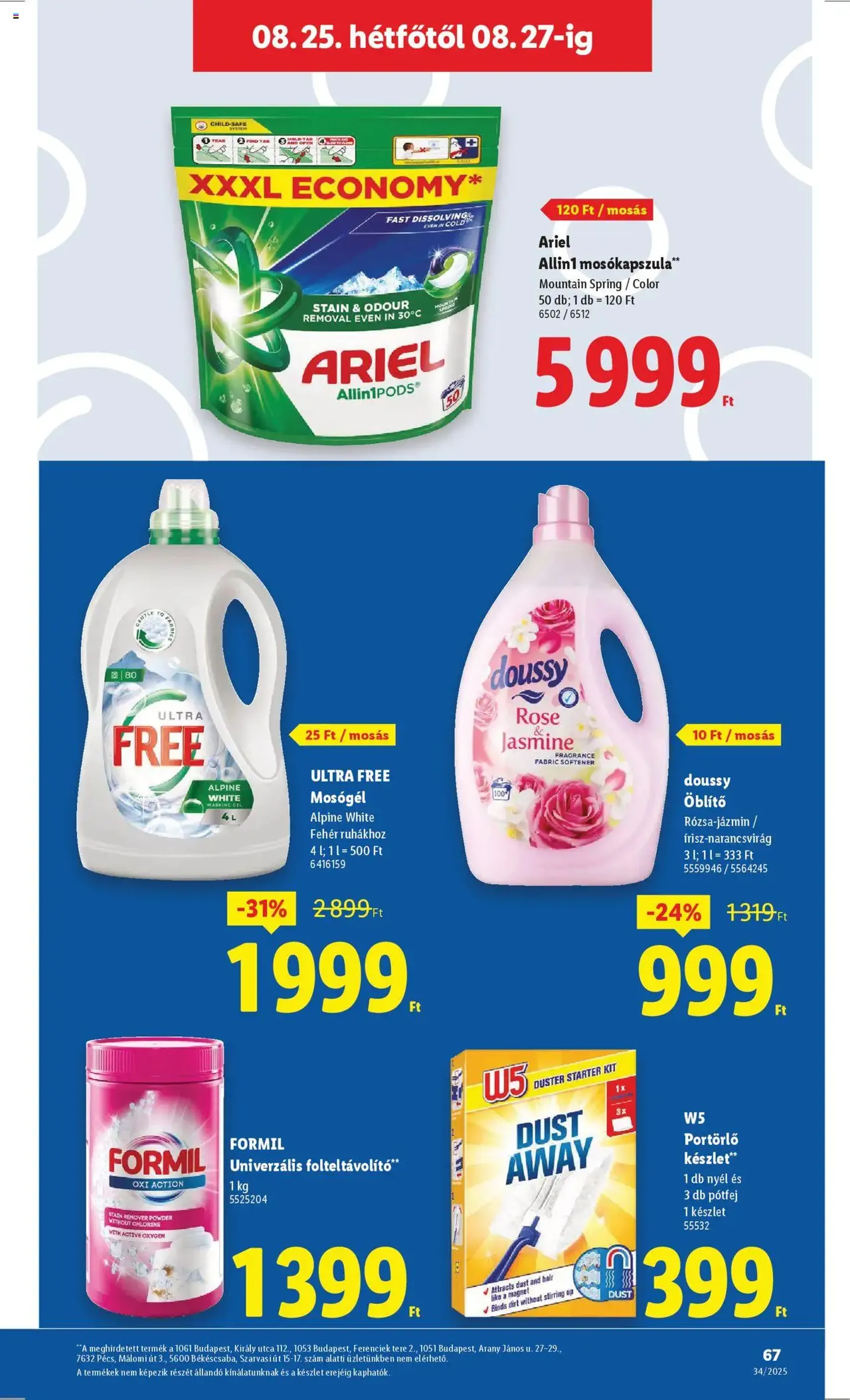 Lidl Akciós újság - 2025.08.21. érvényes szórólap 67 oldal 70 oldalból
