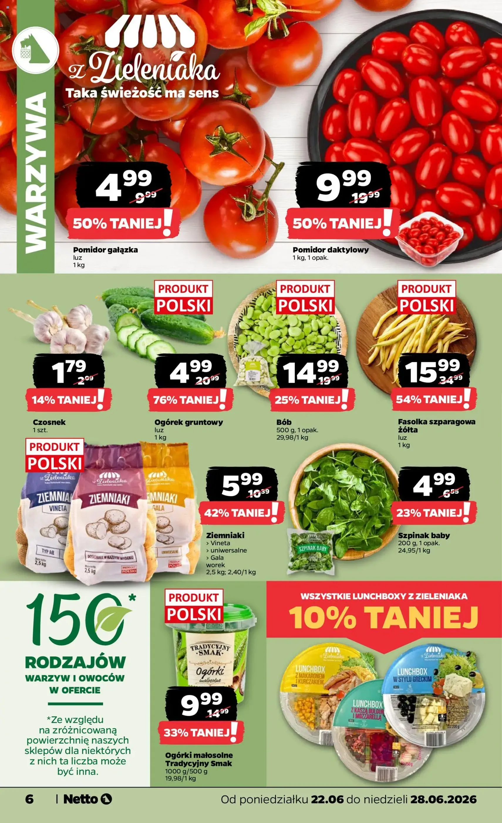 Netto gazetka od poniedziałku spożywcza - ważny gazetka od 22.06.2026 strona 6 z 35