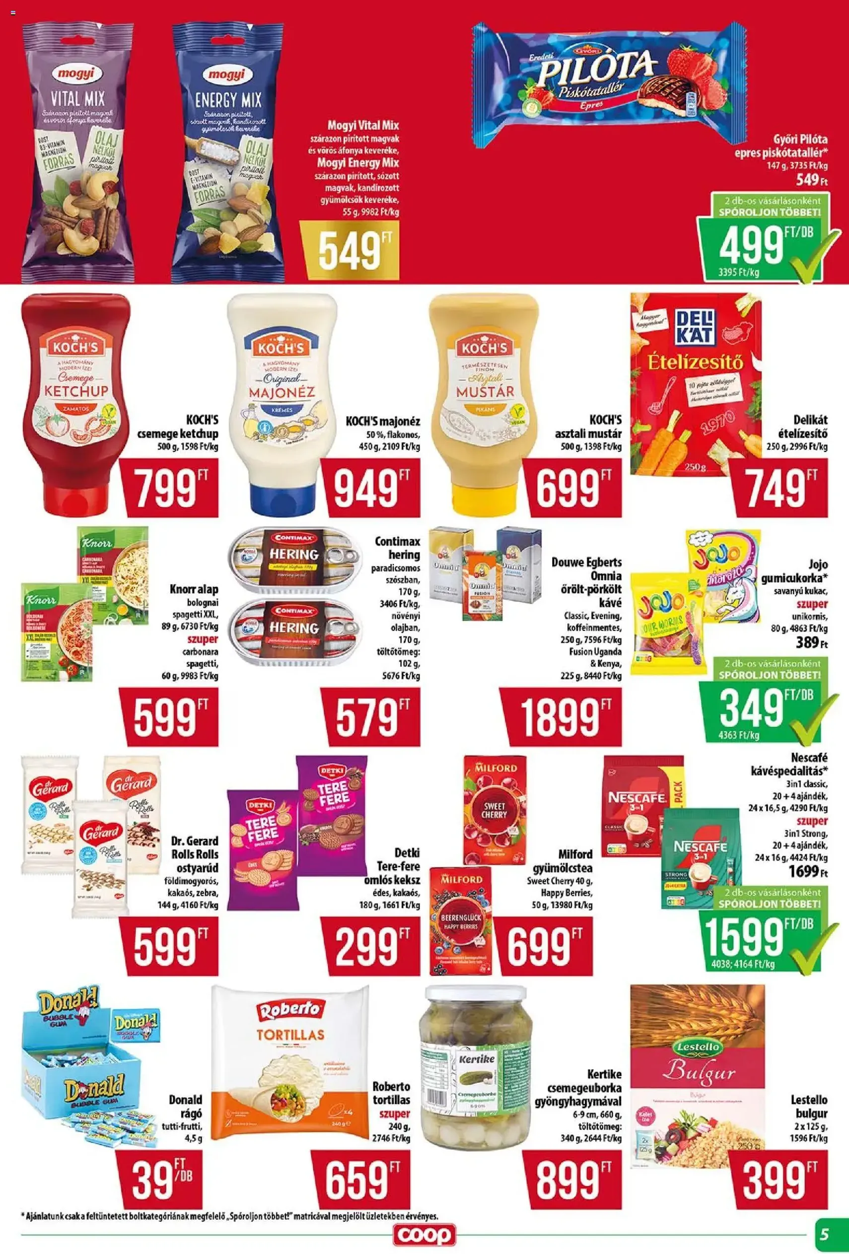 COOP Szolnok Akciós újság - 2025.10.24. érvényes szórólap 5 oldal 12 oldalból COOP Szolnok Akciós újság - 2025.10.24. érvényes szórólap 5 oldal 12 oldalból