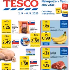 Tesco Hypermarket - leták - náhľad letáku platný od 02.09.2026