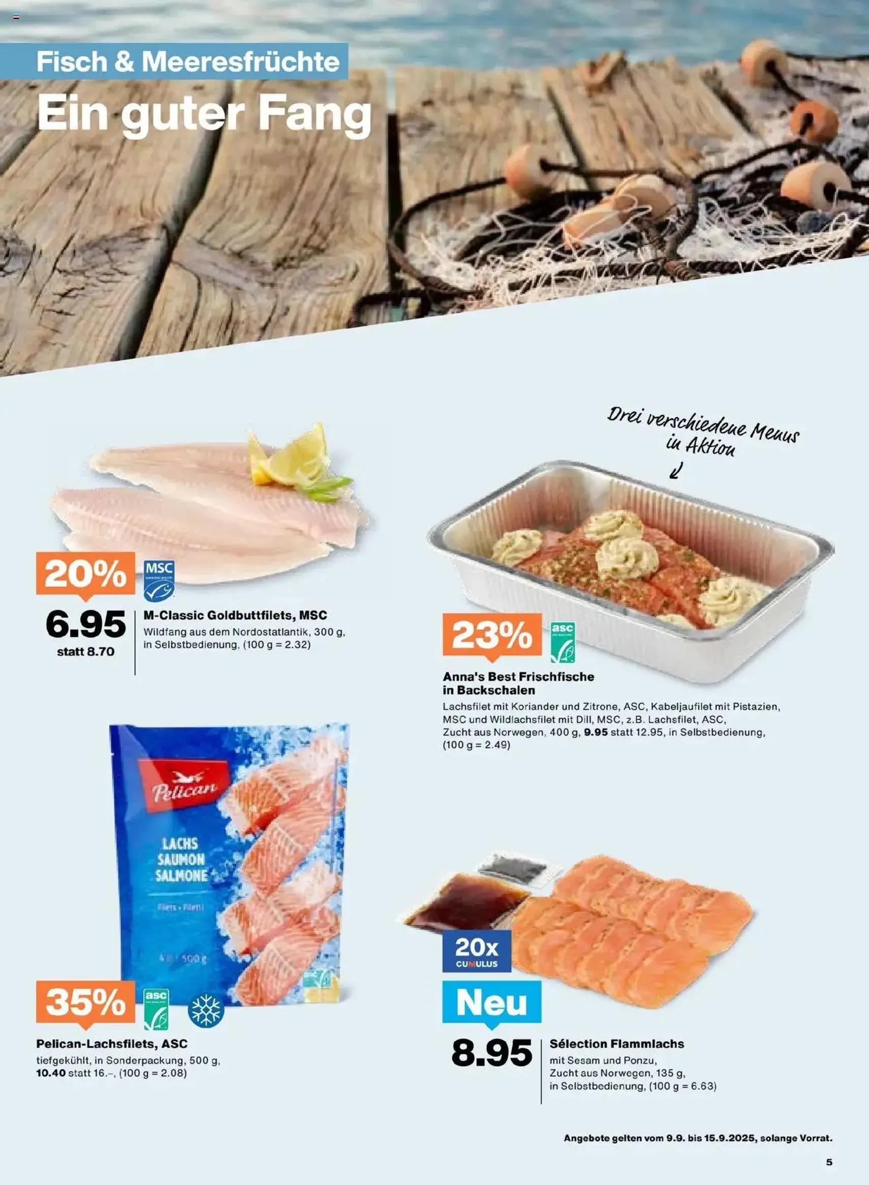 Migros Aktionen - Gültiger Prospekt ab 09.09.2025, Seite 5 von insgesamt 20 Migros Aktionen - Gültiger Prospekt ab 09.09.2025, Seite 5 von insgesamt 20