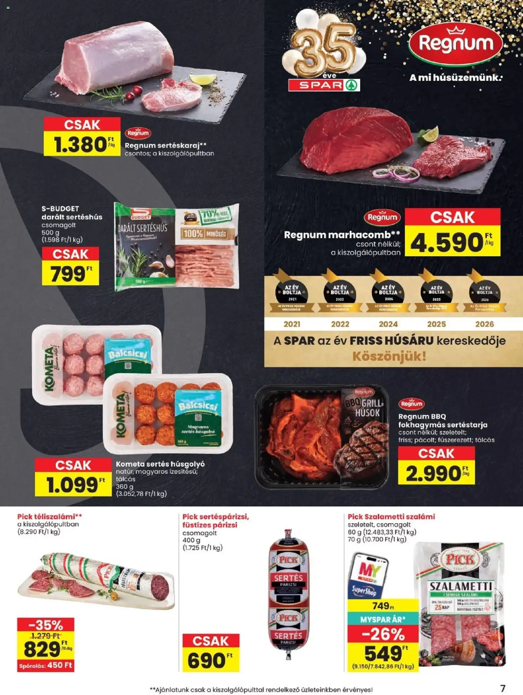 Spar akciós újság - 2026.08.06. érvényes szórólap 7 oldal 20 oldalból