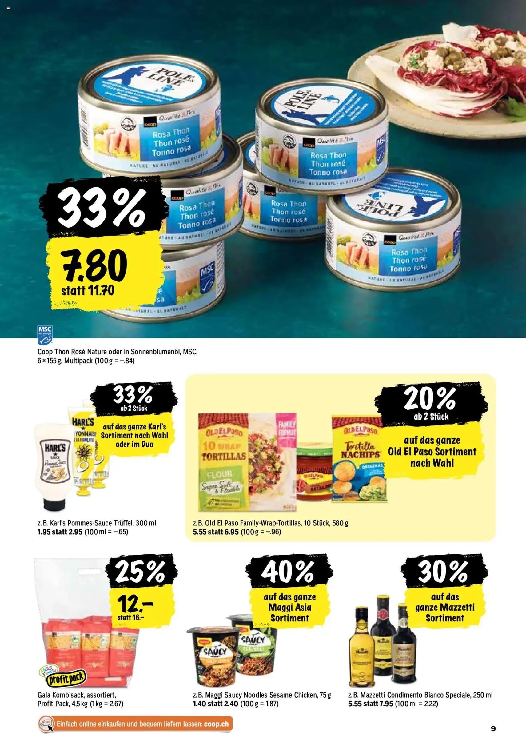 Coop aktionen - Gültiger Prospekt ab 29.10.2026, Seite 9 von insgesamt 28