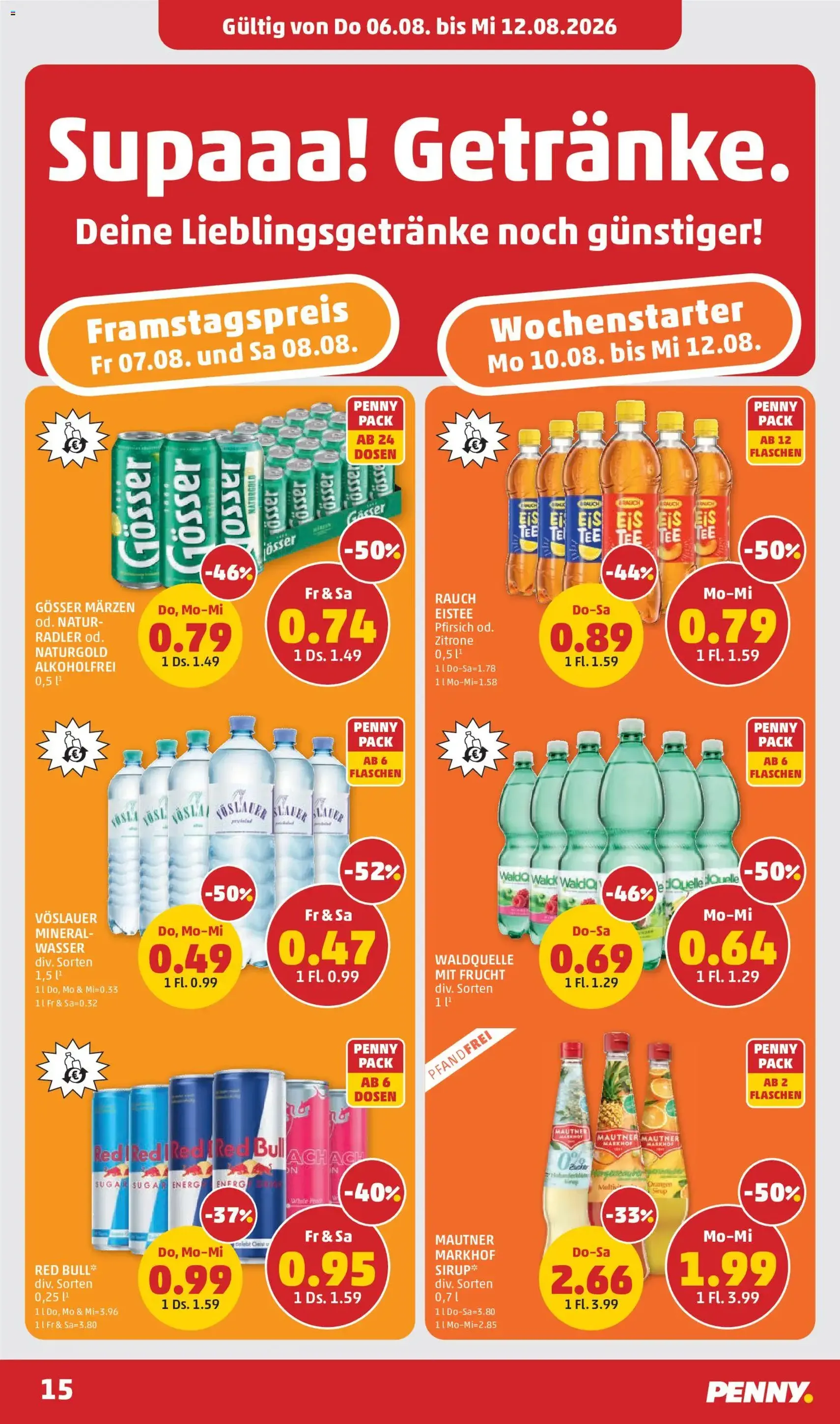 Penny Markt - Flugblatt - Gültiger Prospekt ab 06.08.2026, Seite 15 von insgesamt 28