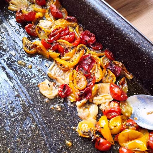 Geroosterde tomaten - stap voor stap bereiding 1