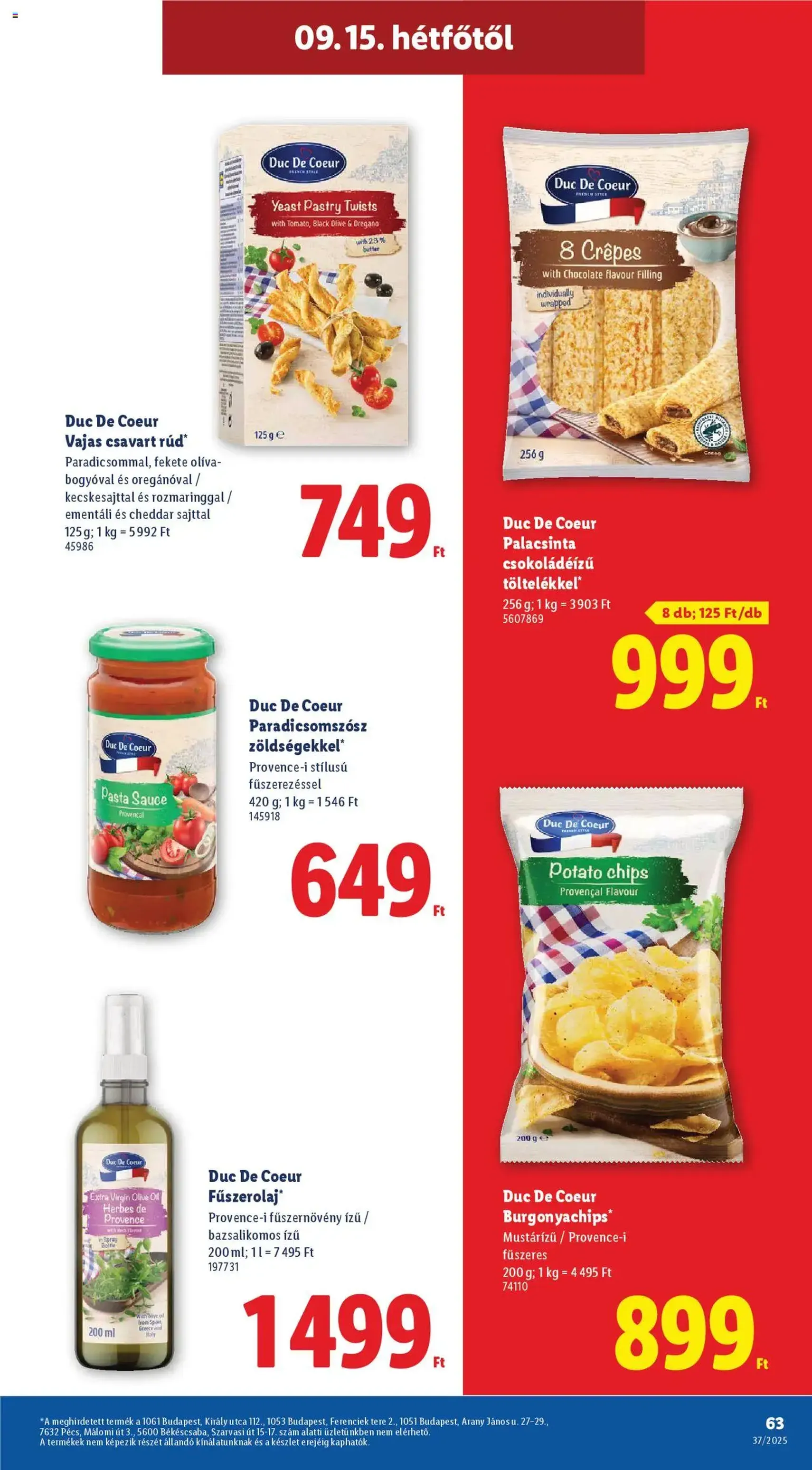 Lidl Akciós újság - 2025.09.11. érvényes szórólap 63 oldal 66 oldalból Lidl Akciós újság - 2025.09.11. érvényes szórólap 63 oldal 66 oldalból