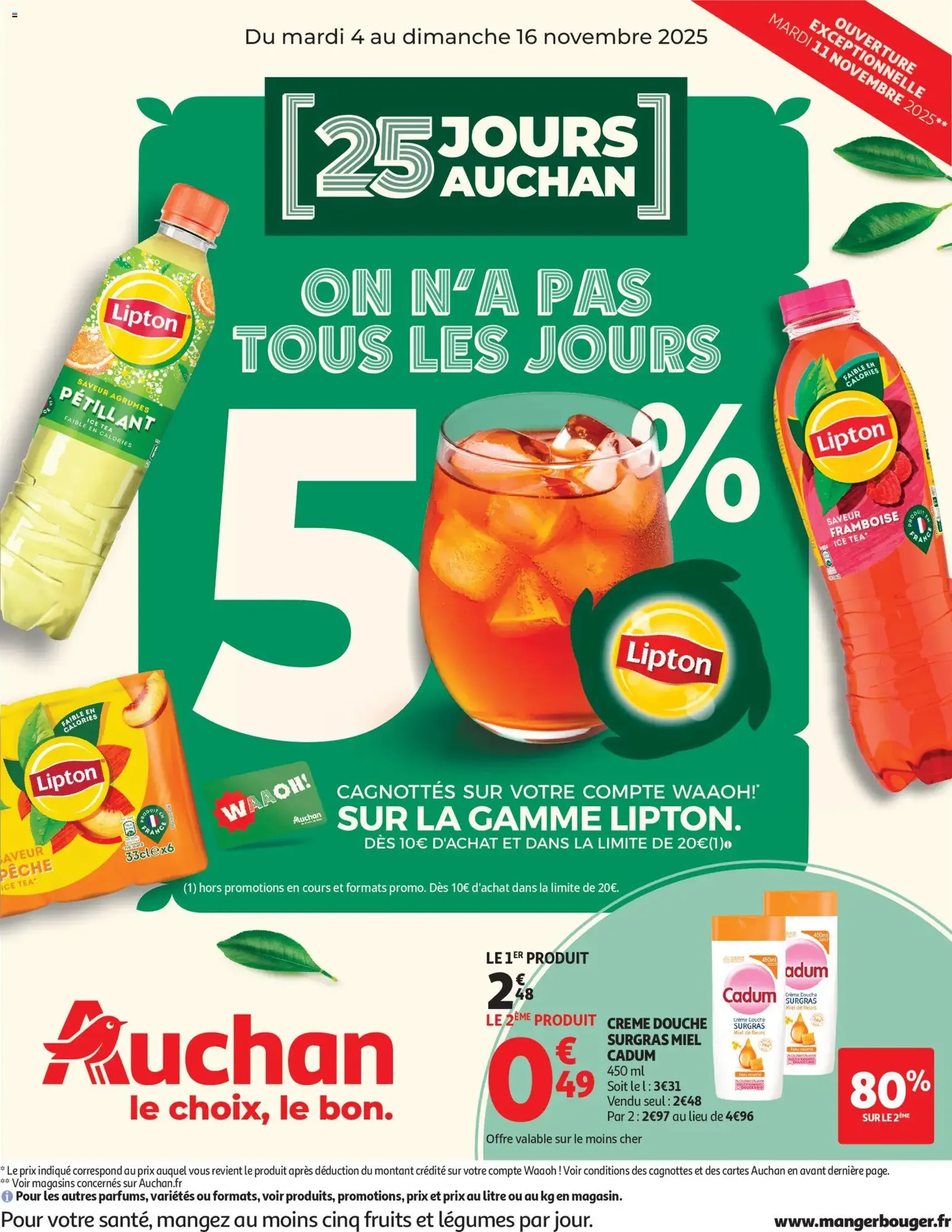 Auchan prospectus - brochure valable à partir du 04/11/2025, page 1 sur 62