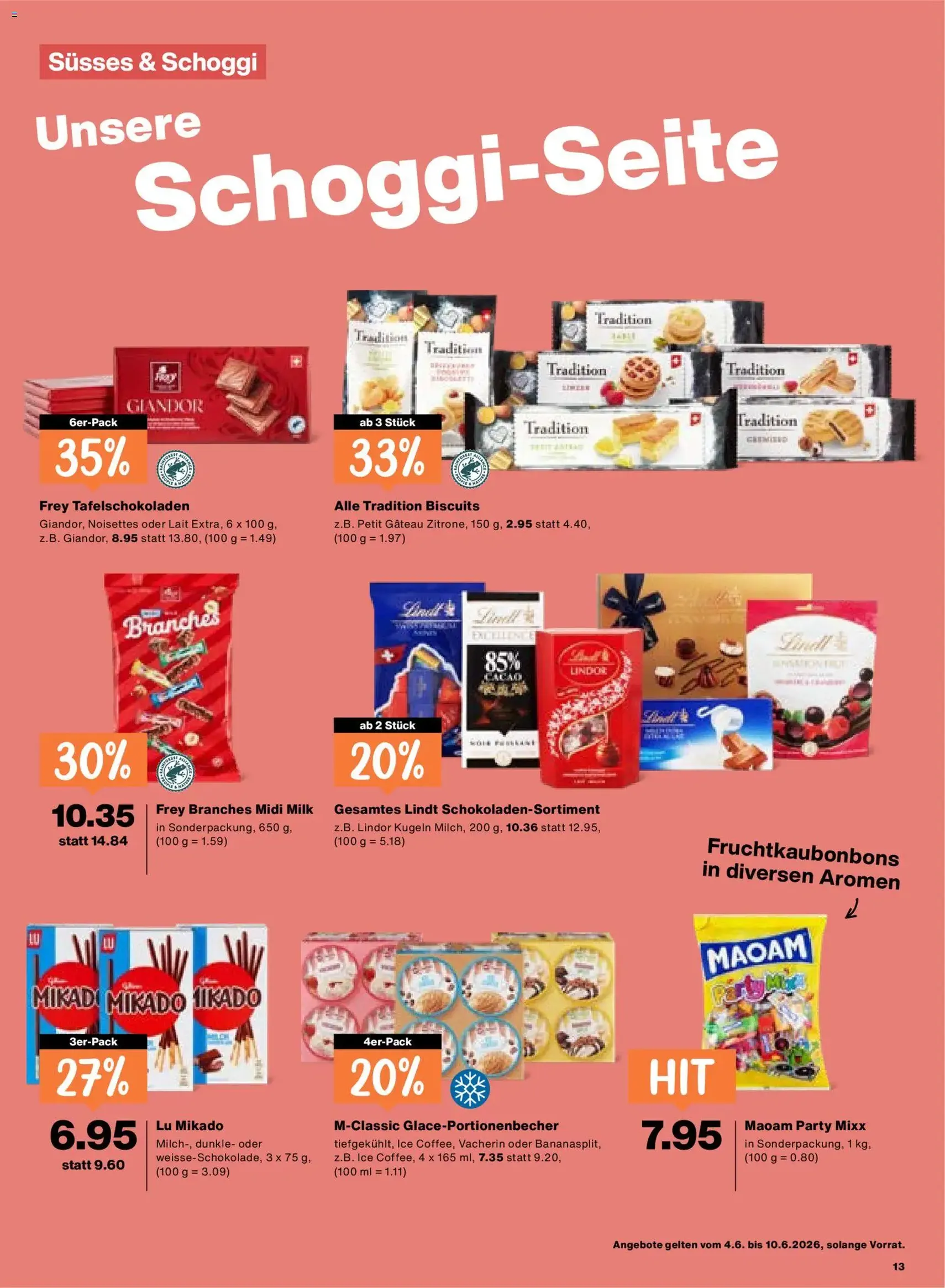 Migros aktionen - Gültiger Prospekt ab 04.06.2026, Seite 13 von insgesamt 24