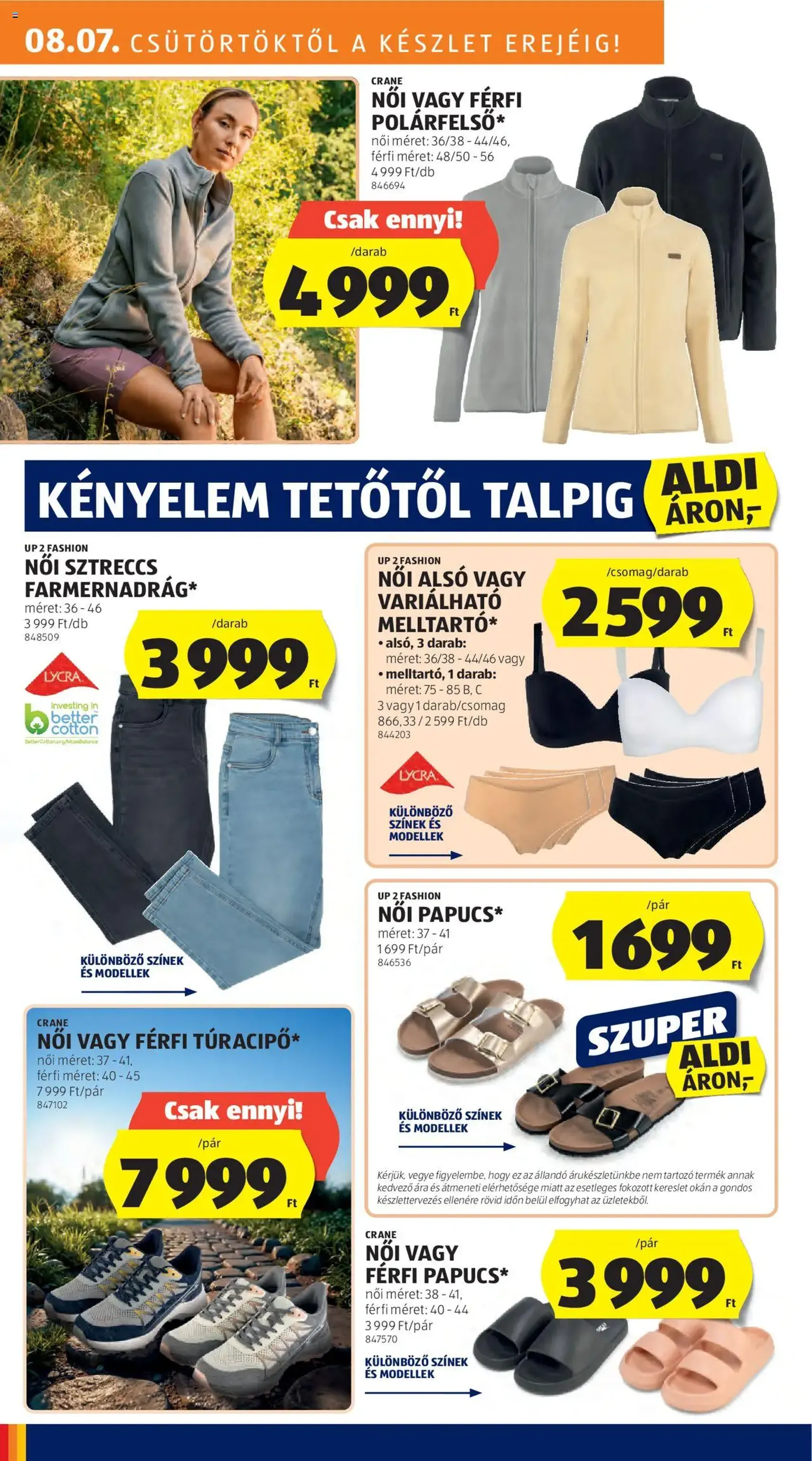 Aldi Akciós újság - 2025.08.07. érvényes szórólap 22 oldal 52 oldalból Aldi Akciós újság - 2025.08.07. érvényes szórólap 22 oldal 52 oldalból