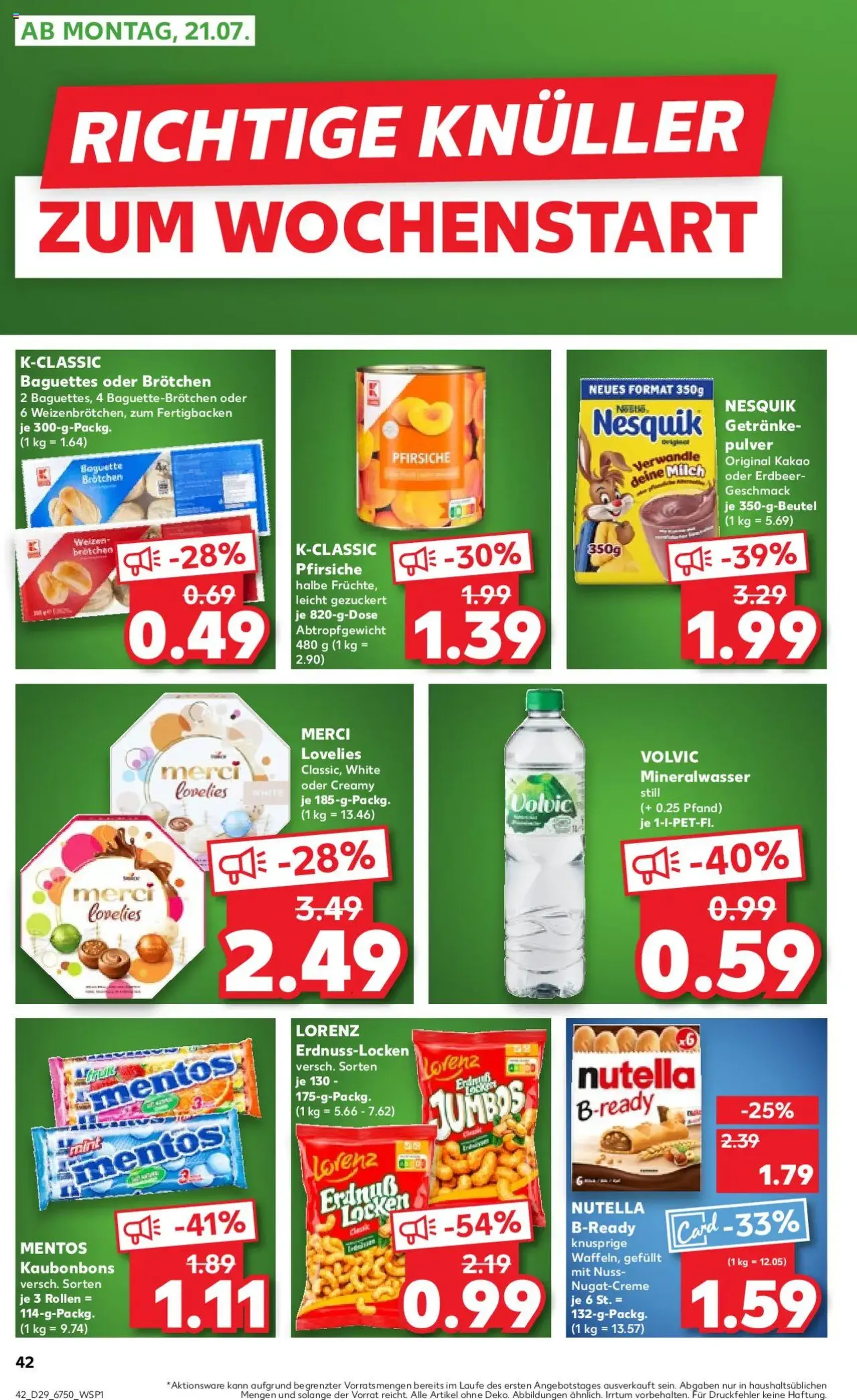 Kaufland Prospekt - Gültiger Prospekt ab 17.07.2025, Seite 42 von insgesamt 54 Kaufland Prospekt - Gültiger Prospekt ab 17.07.2025, Seite 42 von insgesamt 54