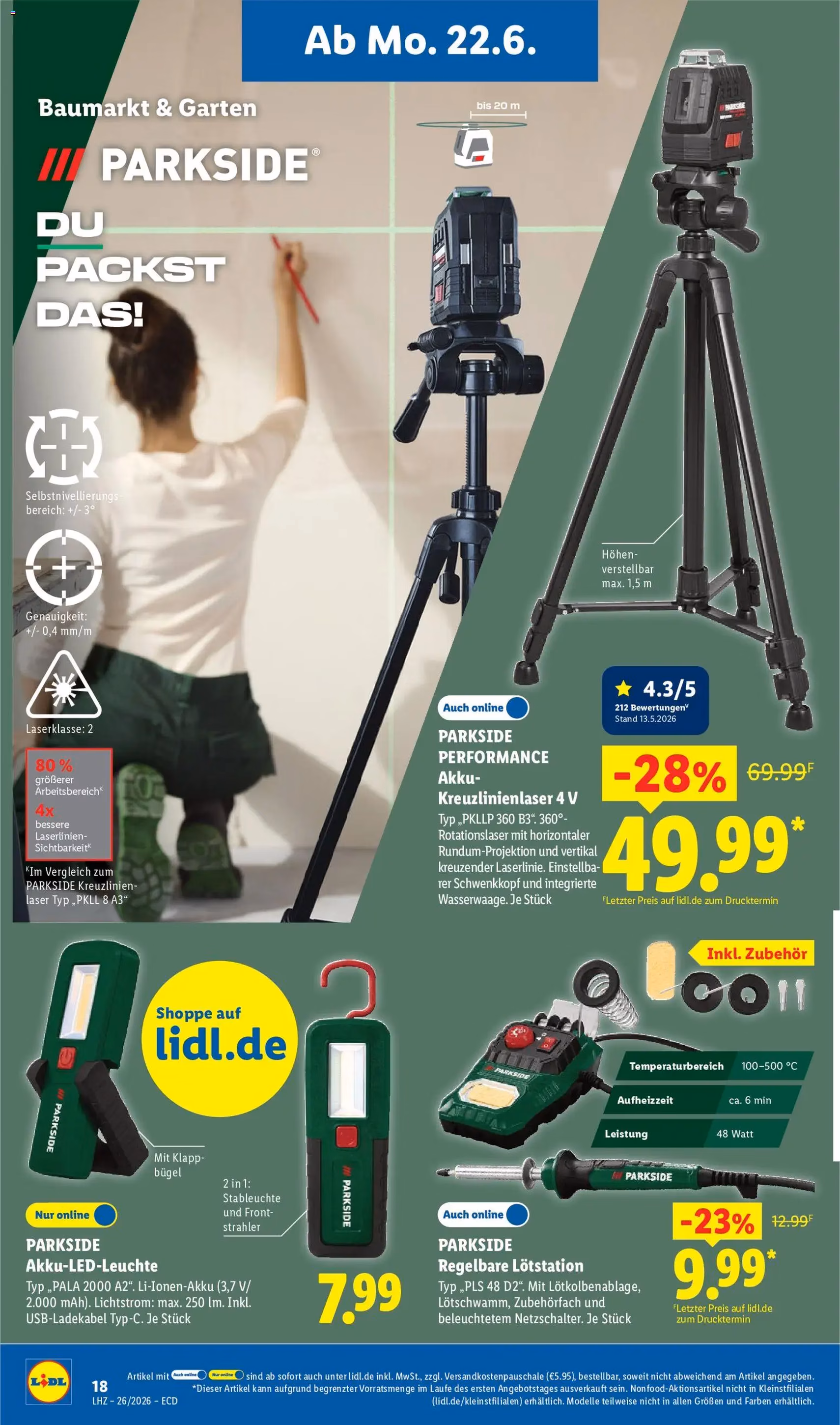 Lidl Prospekt - Gültiger Prospekt ab 22.06.2026, Seite 38 von insgesamt 70