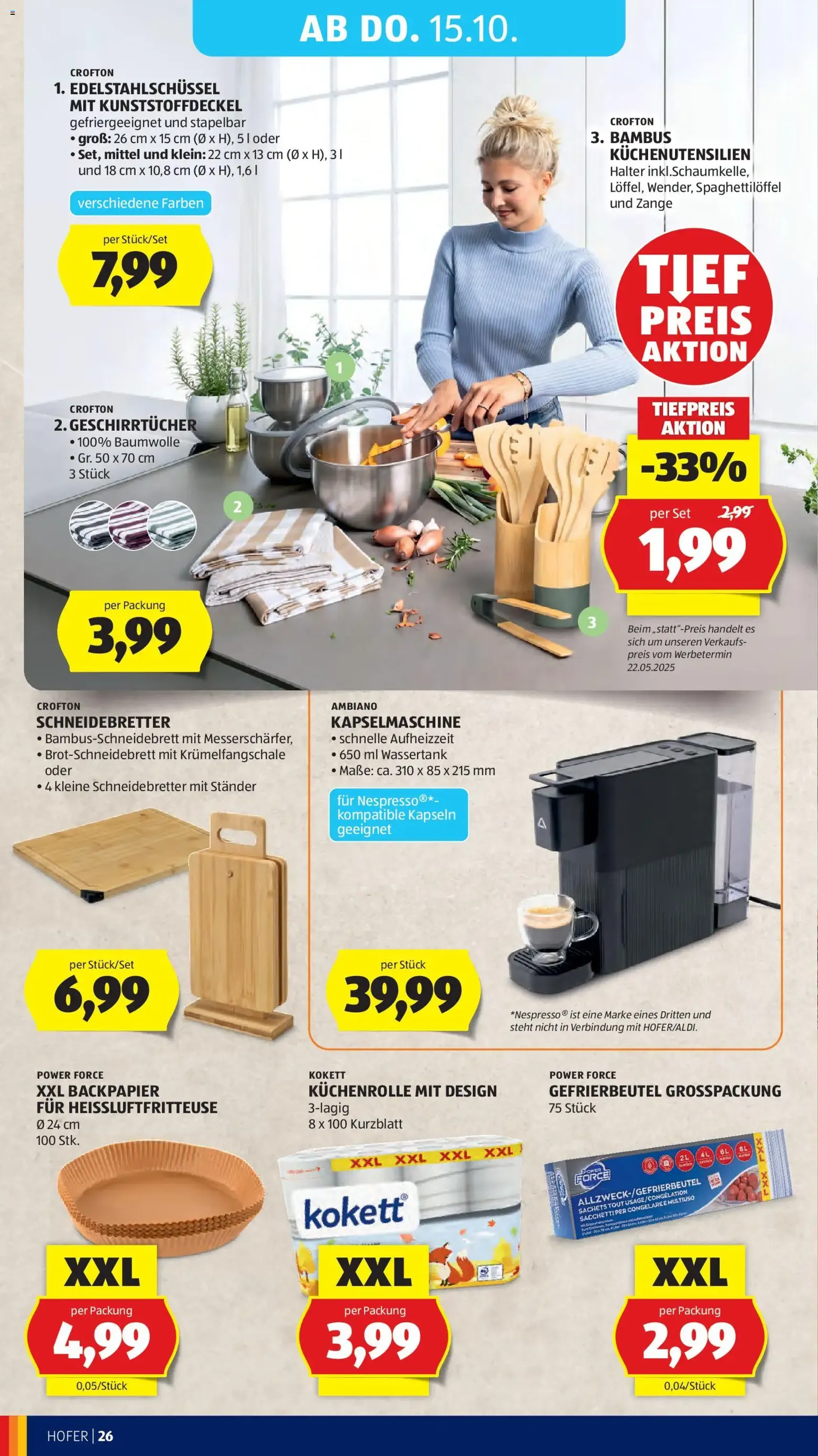 Hofer Flipbook - Gültiger Prospekt ab 09.10.2026, Seite 36 von insgesamt 46