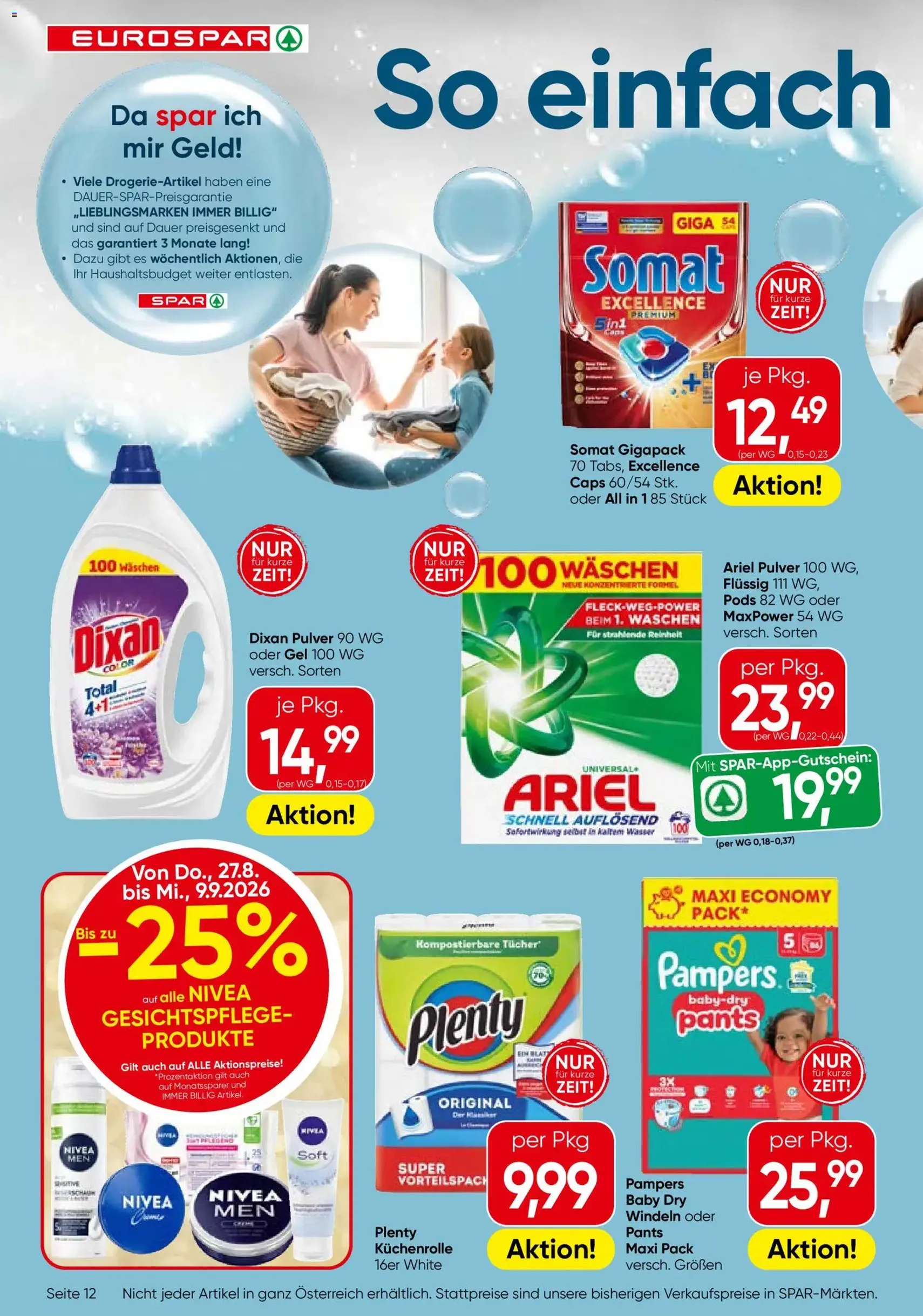 Eurospar Flugblatt - Gültiger Prospekt ab 27.08.2026, Seite 12 von insgesamt 16