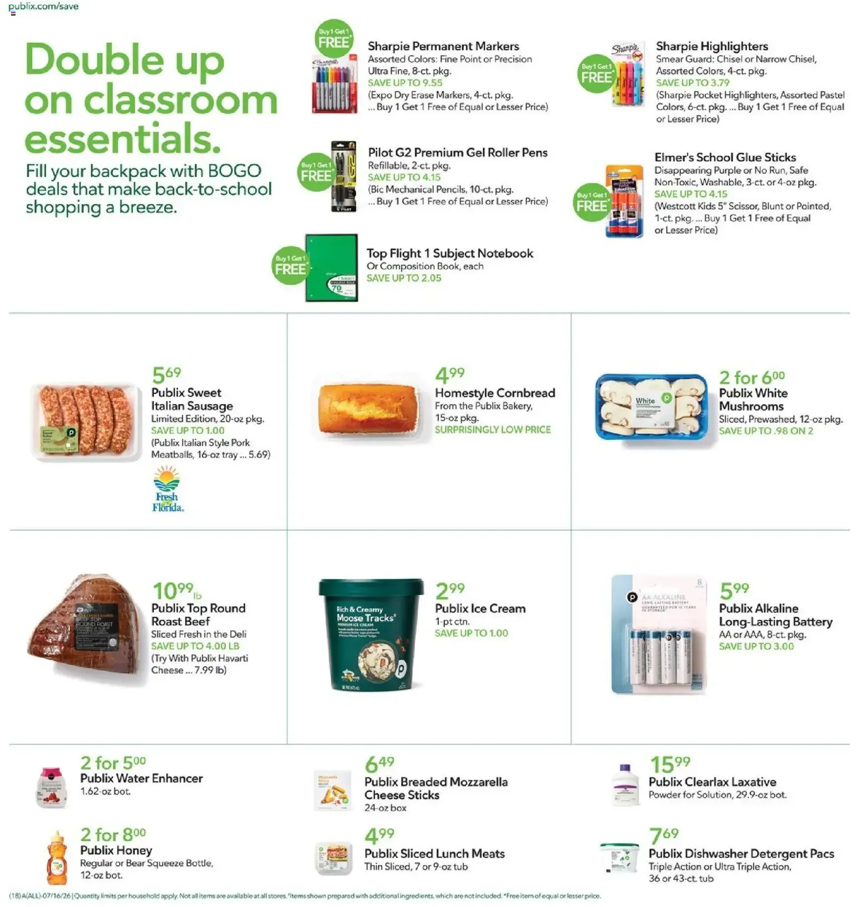 Publix Weekly Ad - valid flyer from 07/15/2026, page 18 of 20