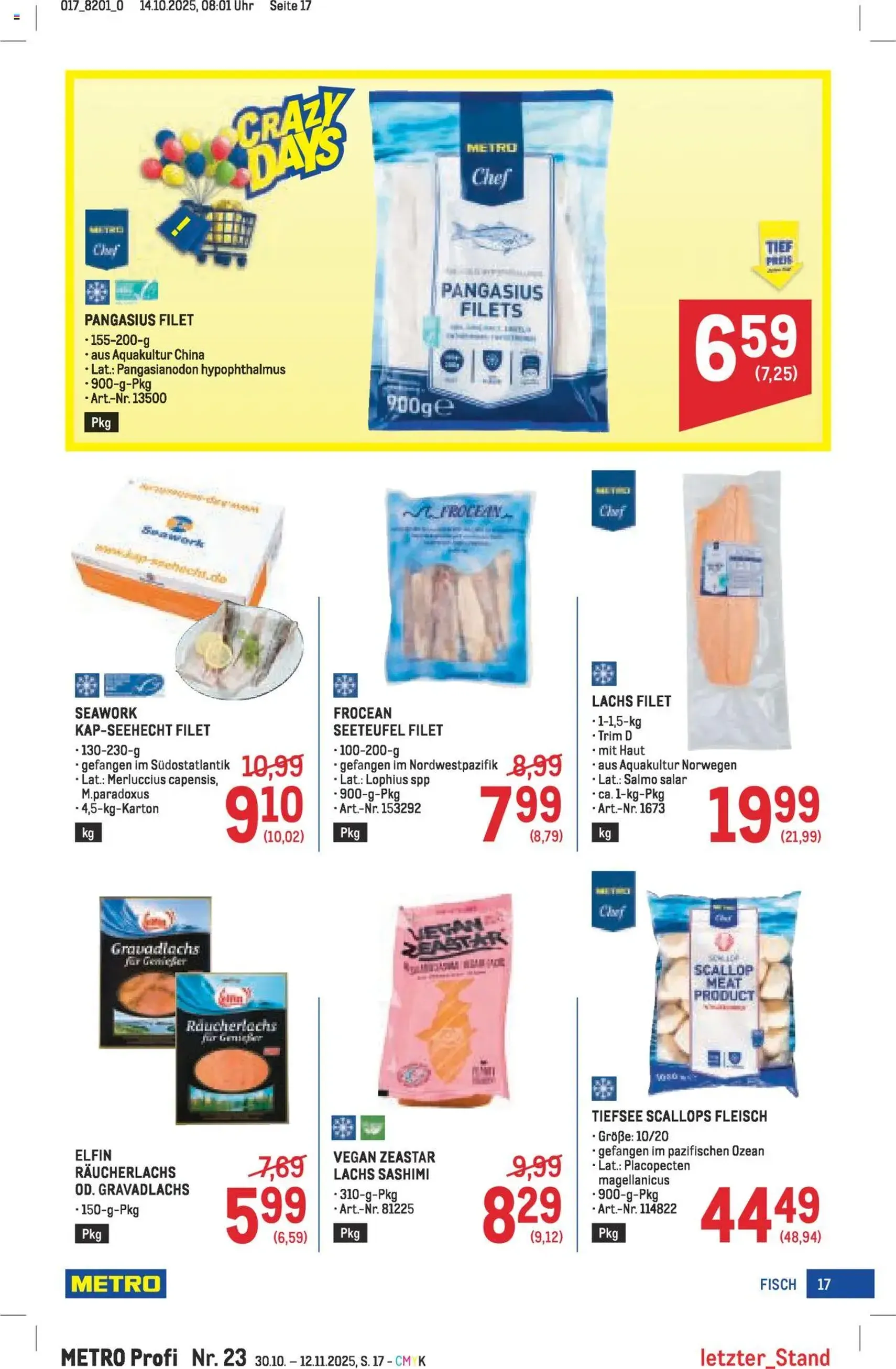 Metro angebote Profi - Gültiger Prospekt ab 30.10.2025, Seite 17 von insgesamt 64 Metro angebote Profi - Gültiger Prospekt ab 30.10.2025, Seite 17 von insgesamt 64