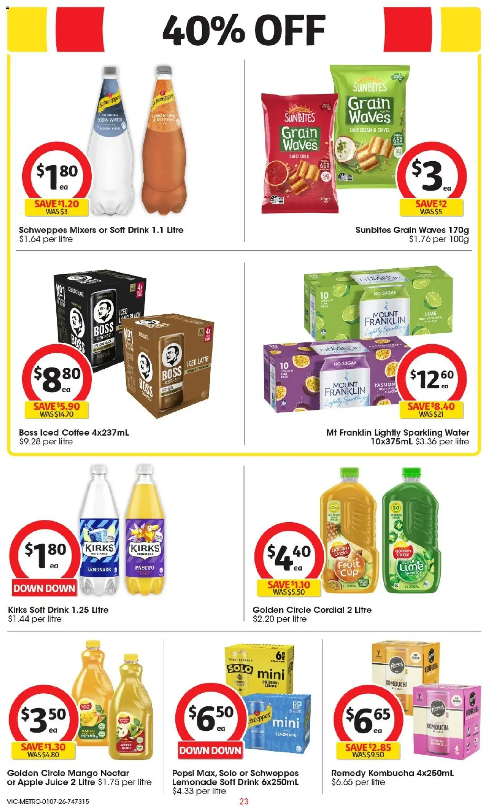 Coles catalogue - valid flyer from 01/07/2026, page 23 of 46
