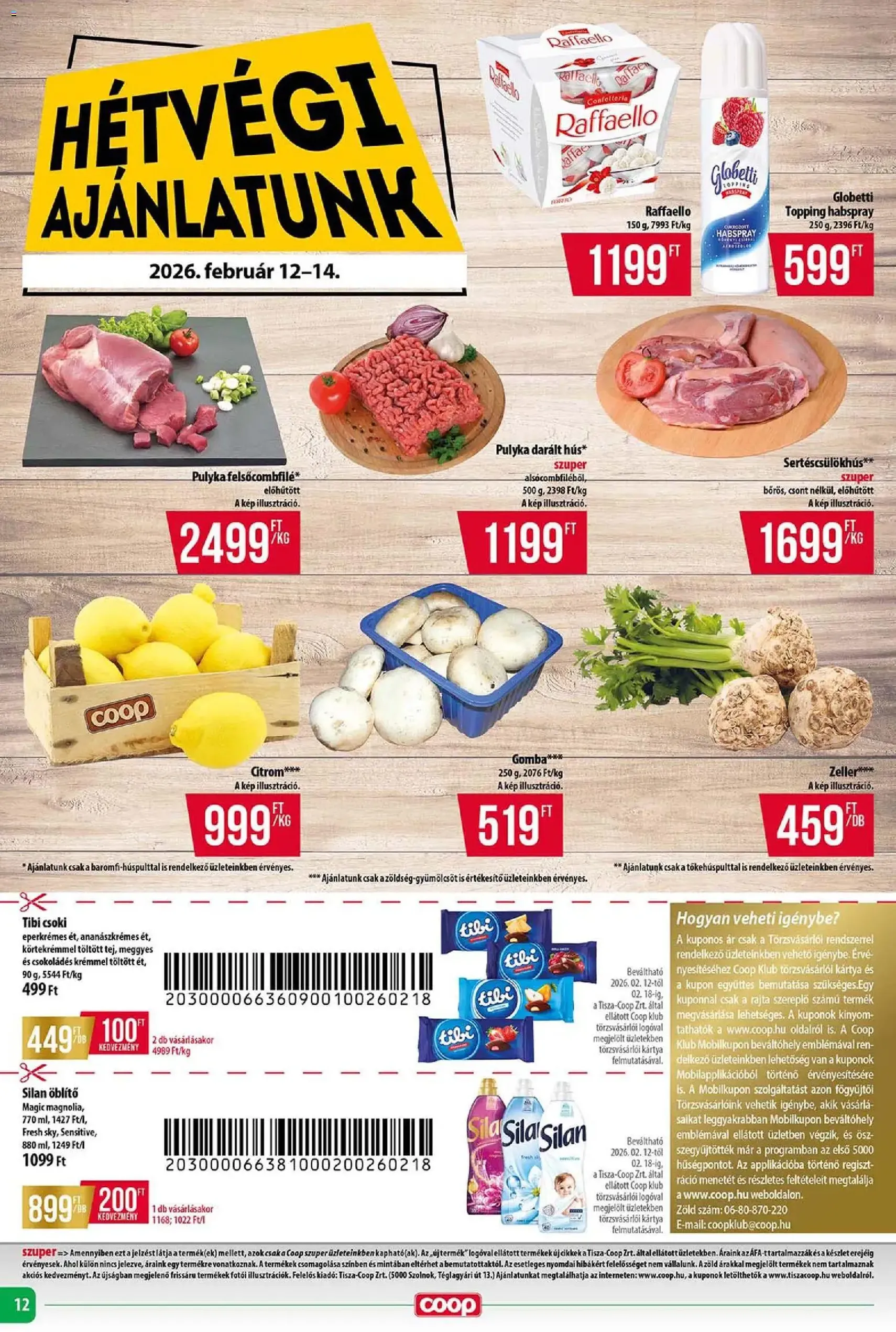 COOP Szolnok Akciós újság - 2026.02.12. érvényes szórólap 12 oldal 12 oldalból