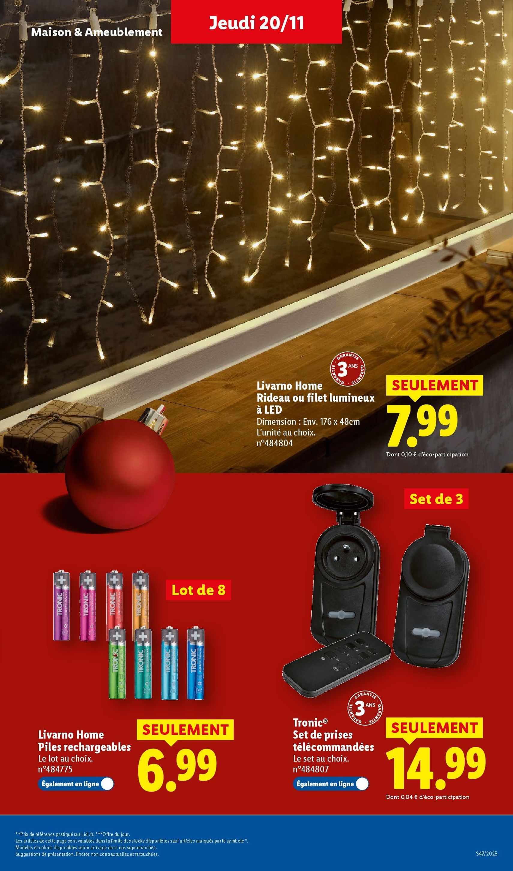 LIDL Black Friday - brochure valable à partir du 20/11/2025, page 47 sur 97