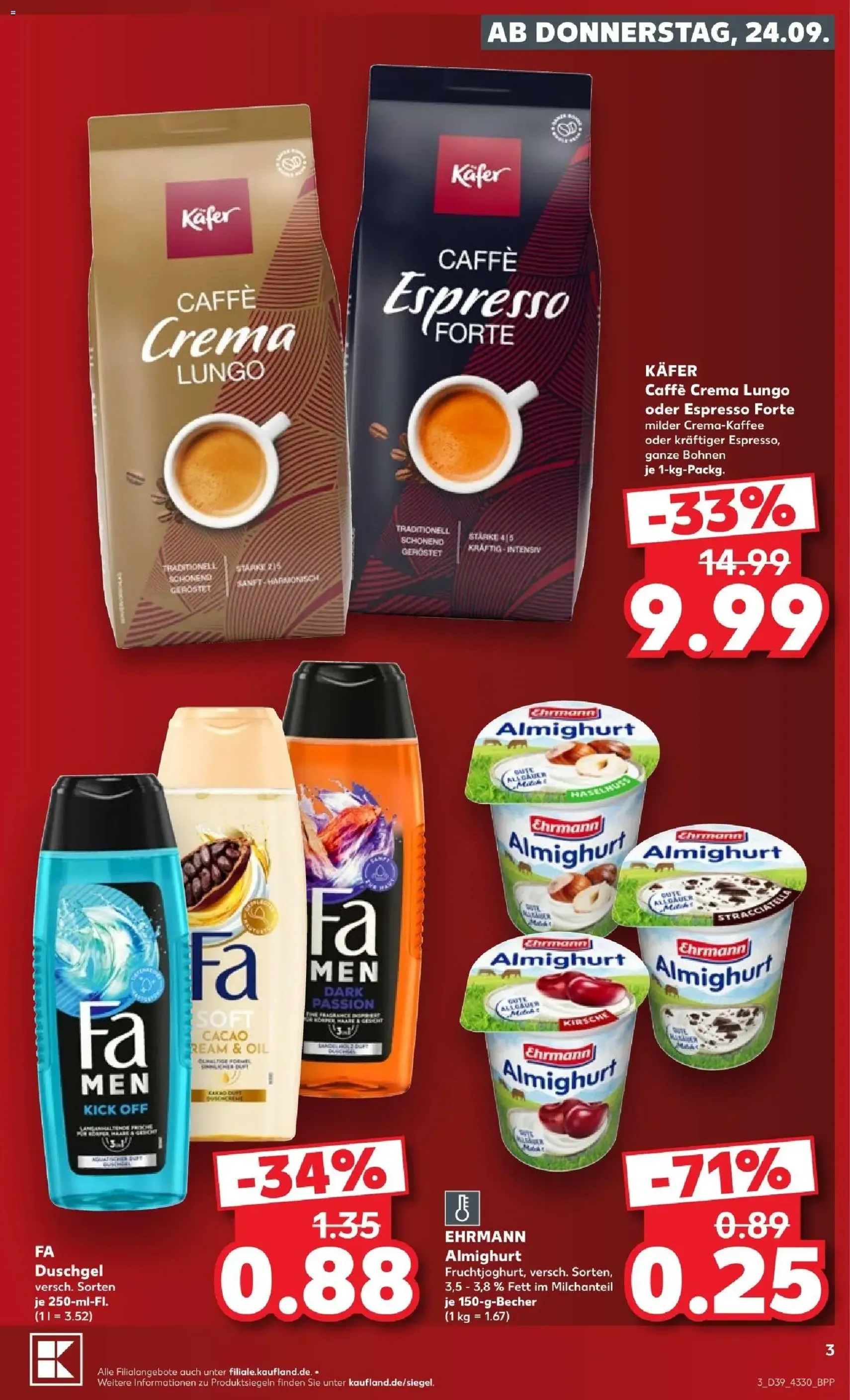 Kaufland Prospekt - Gültiger Prospekt ab 24.09.2026, Seite 3 von insgesamt 72