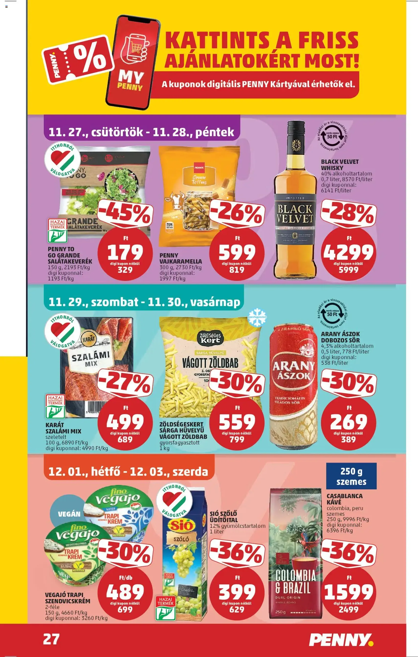 PENNY Akciós újság - 2025.11.27. érvényes szórólap 31 oldal 46 oldalból