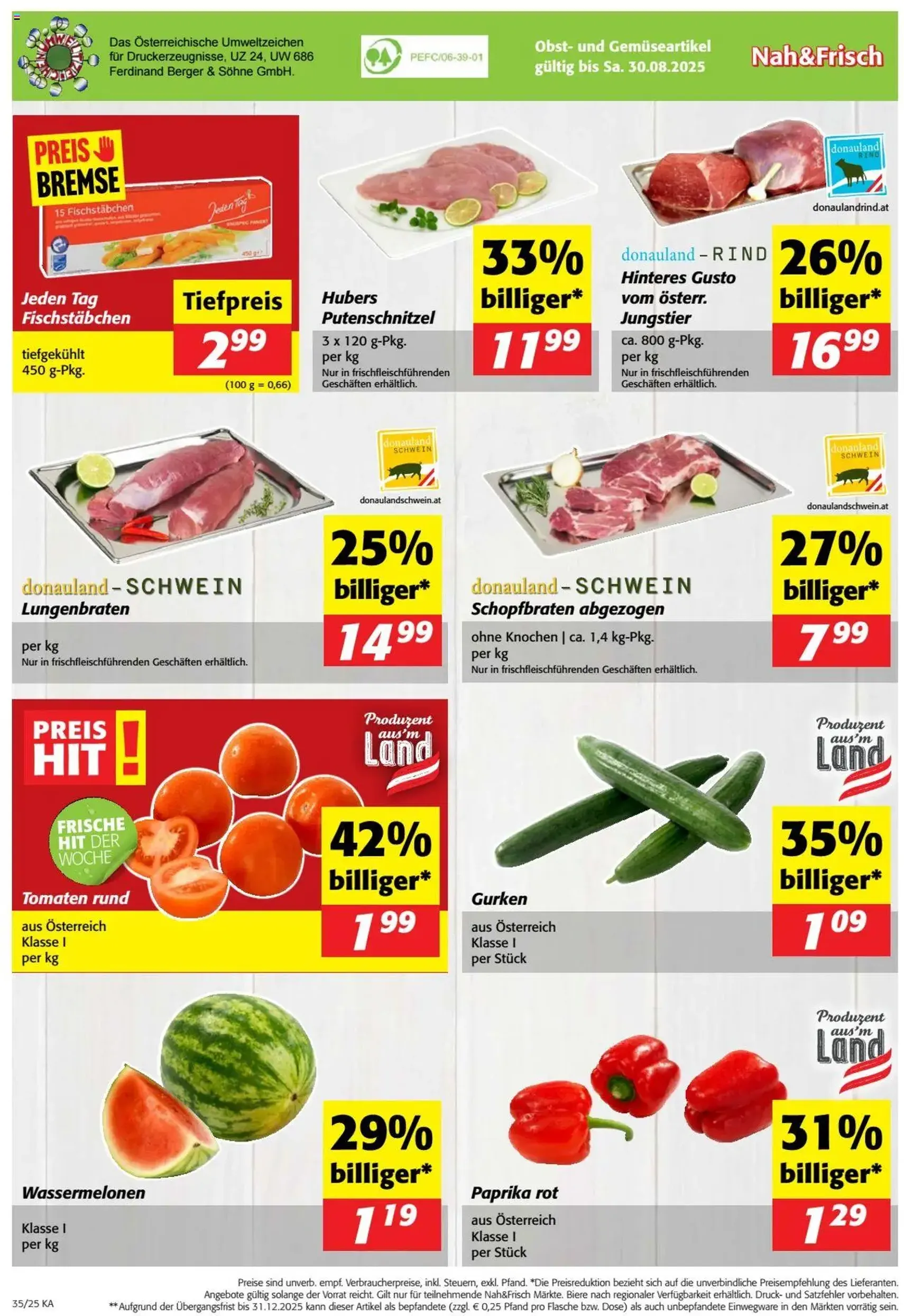 Nah und Frisch Flugblatt - Gültiger Prospekt ab 27.08.2025, Seite 8 von insgesamt 8