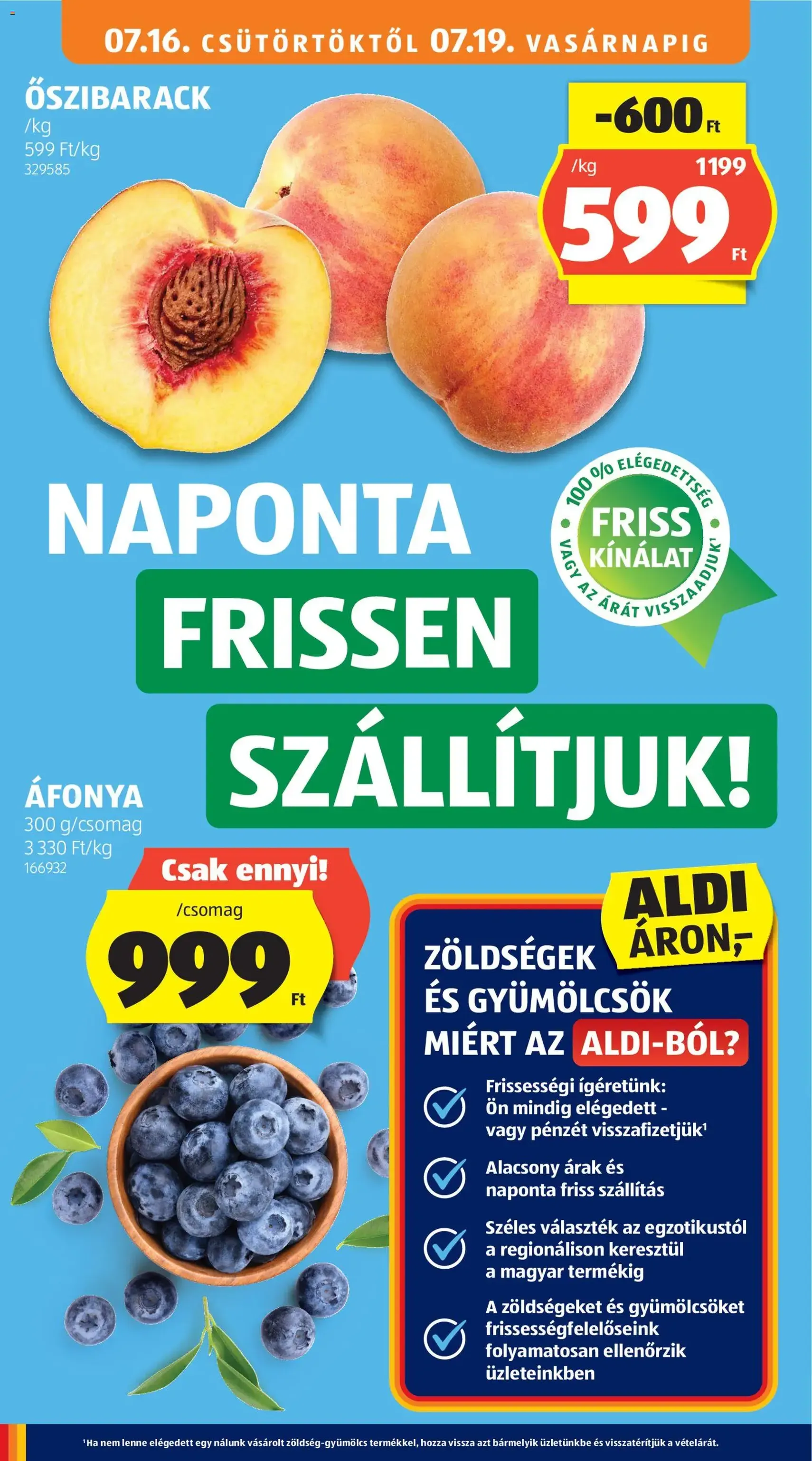 Aldi akciós újság - 2026.07.16. érvényes szórólap 18 oldal 38 oldalból