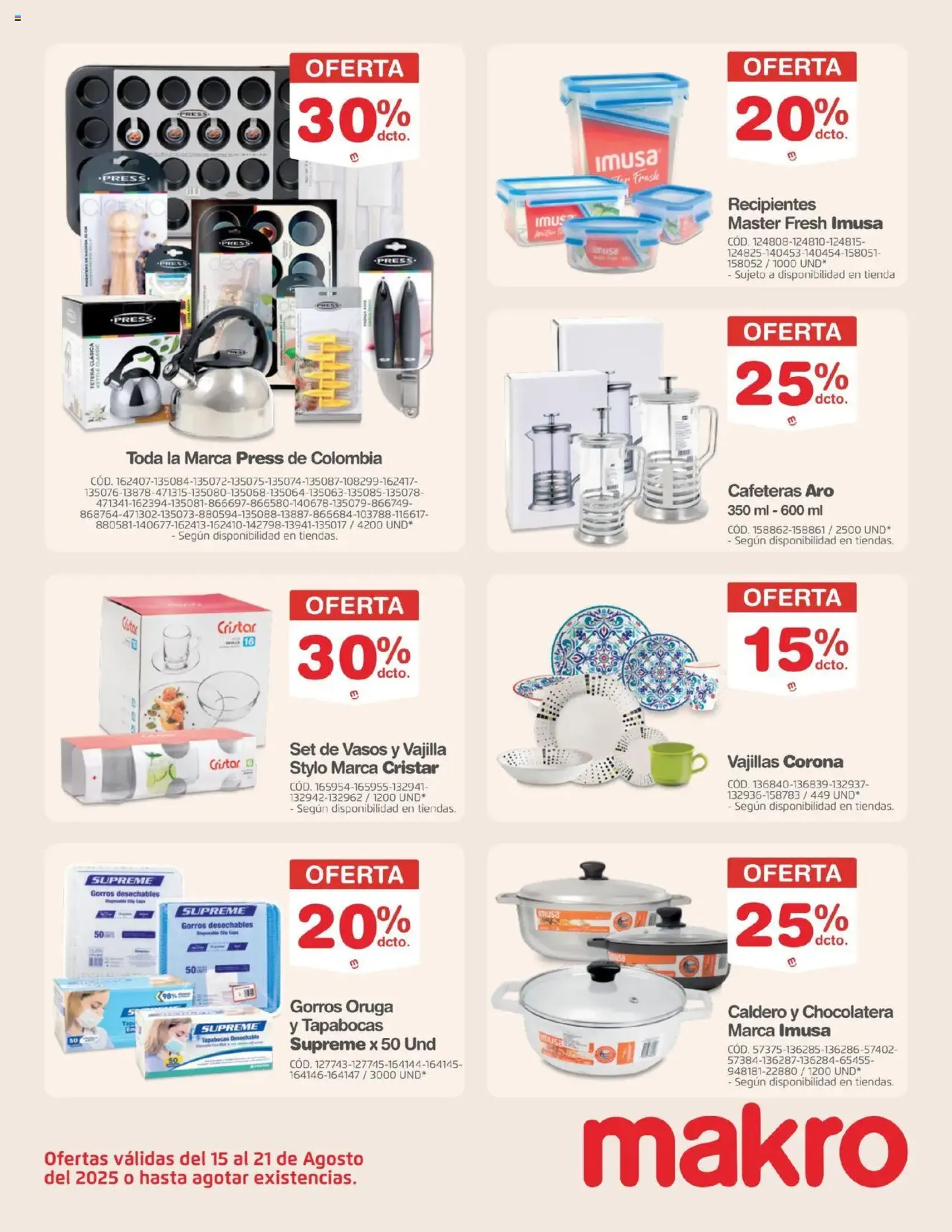 Makro - Catálogo - folleto válido desde 15/08/2025 página 3 de 39 Makro - Catálogo - folleto válido desde 15/08/2025 página 3 de 39
