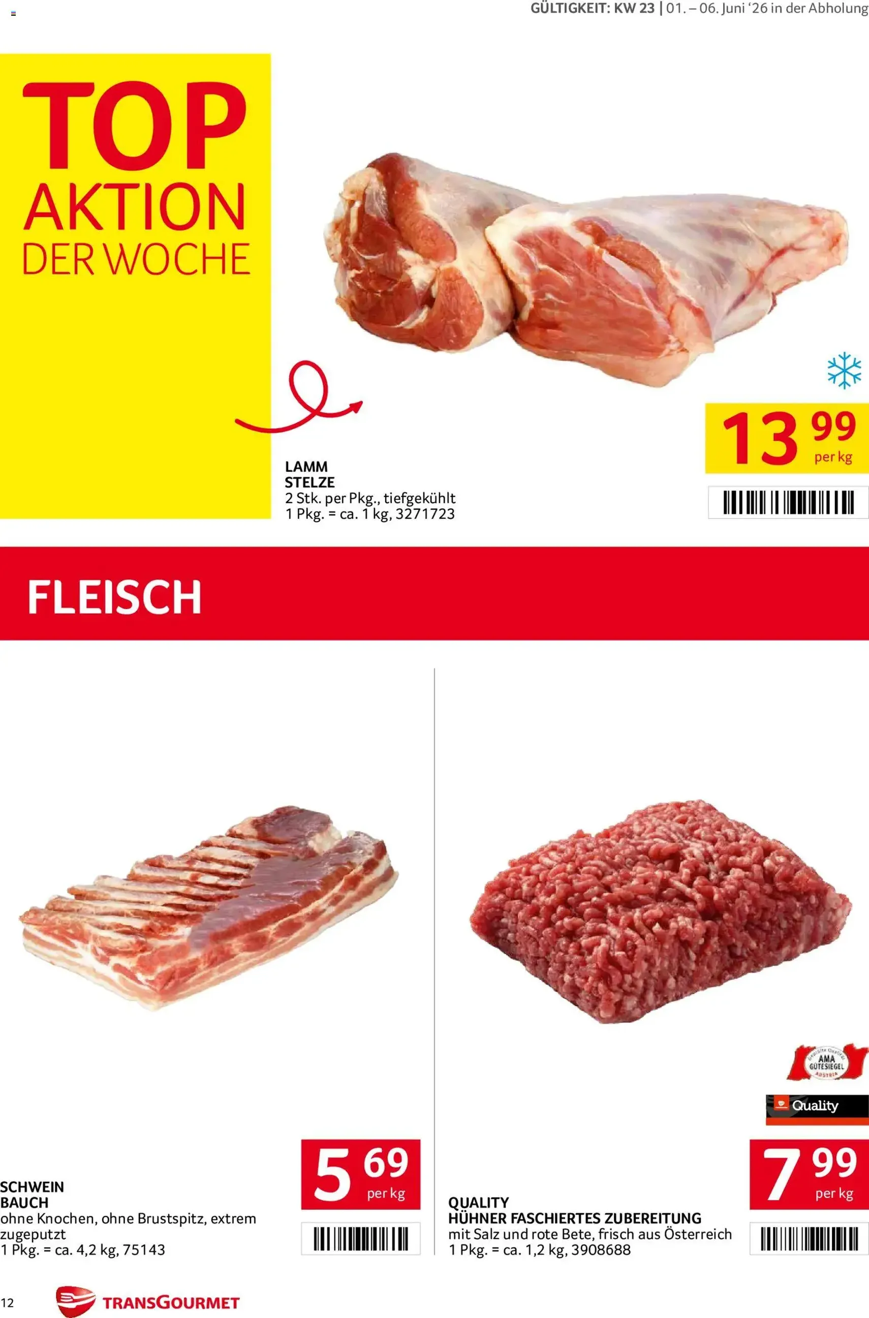 Transgourmet Flugblatt - Gültiger Prospekt ab 01.06.2026, Seite 12 von insgesamt 36