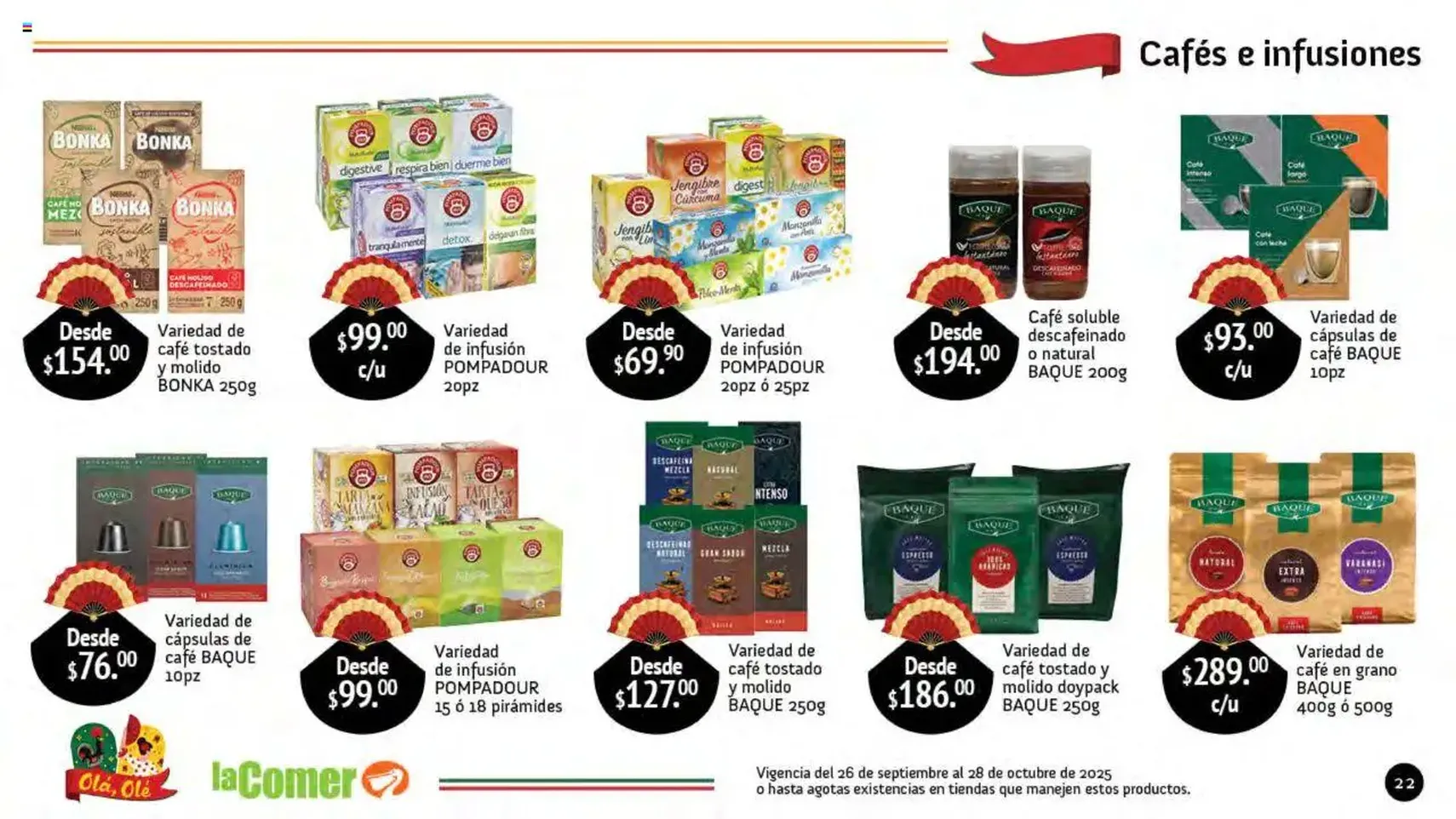La Comer folleto Olá, Olé - folleto válido desde 26/09/2025 página 22 de 64 La Comer folleto Olá, Olé - folleto válido desde 26/09/2025 página 22 de 64
