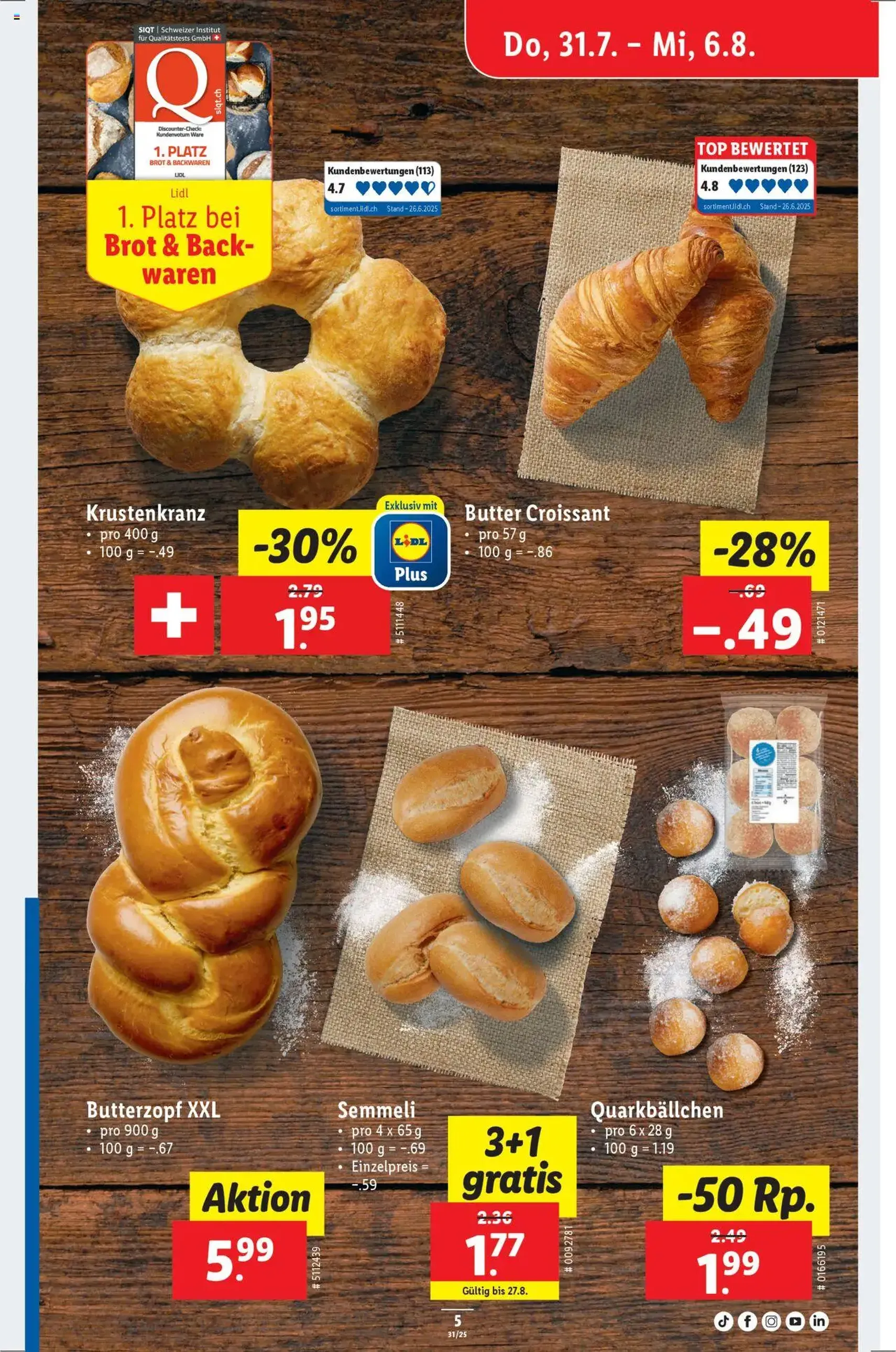 Lidl Aktionen - Gültiger Prospekt ab 31.07.2025, Seite 5 von insgesamt 34
