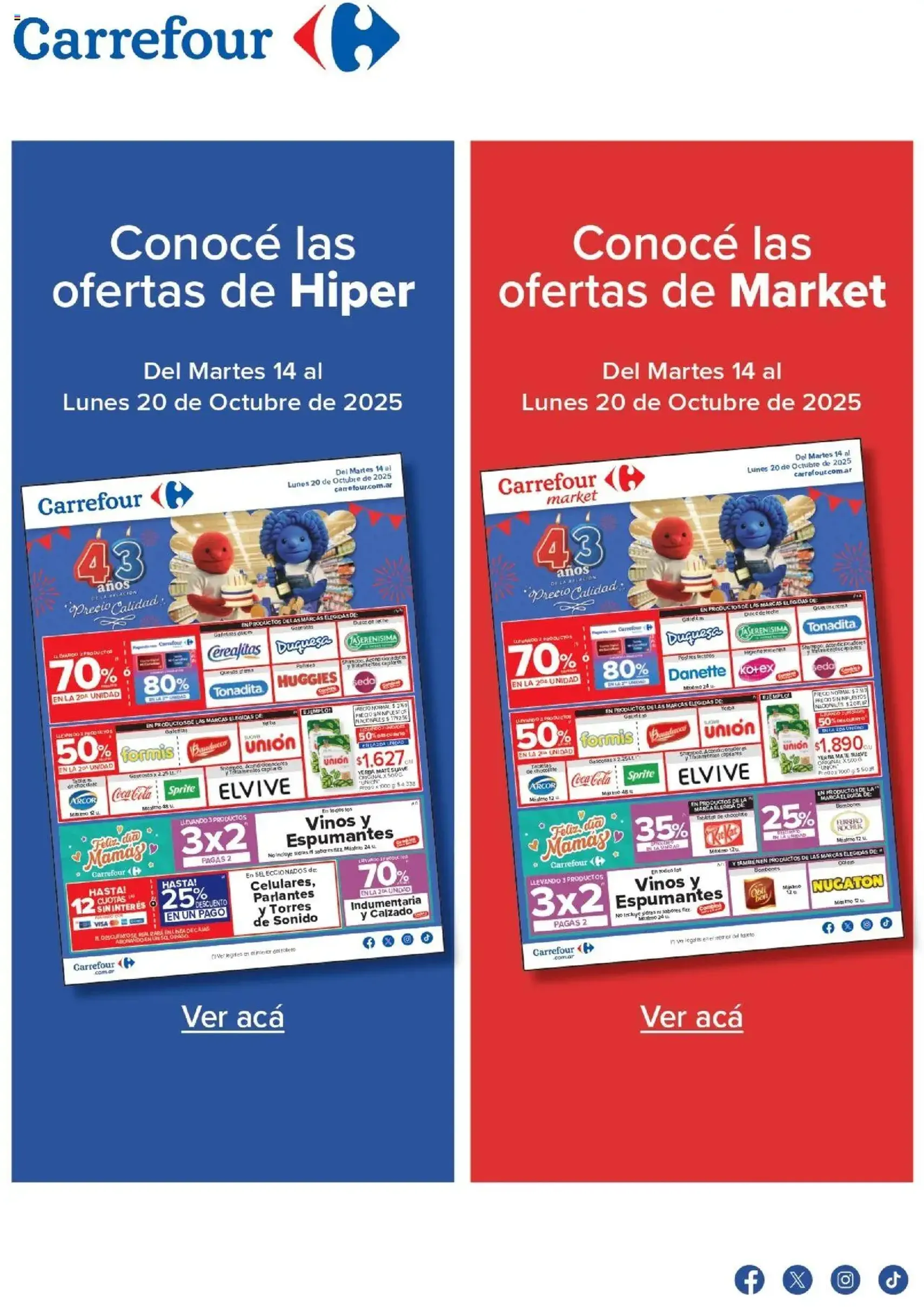 Carrefour ofertas - folleto válido desde 14/10/2025 página 1 de 54