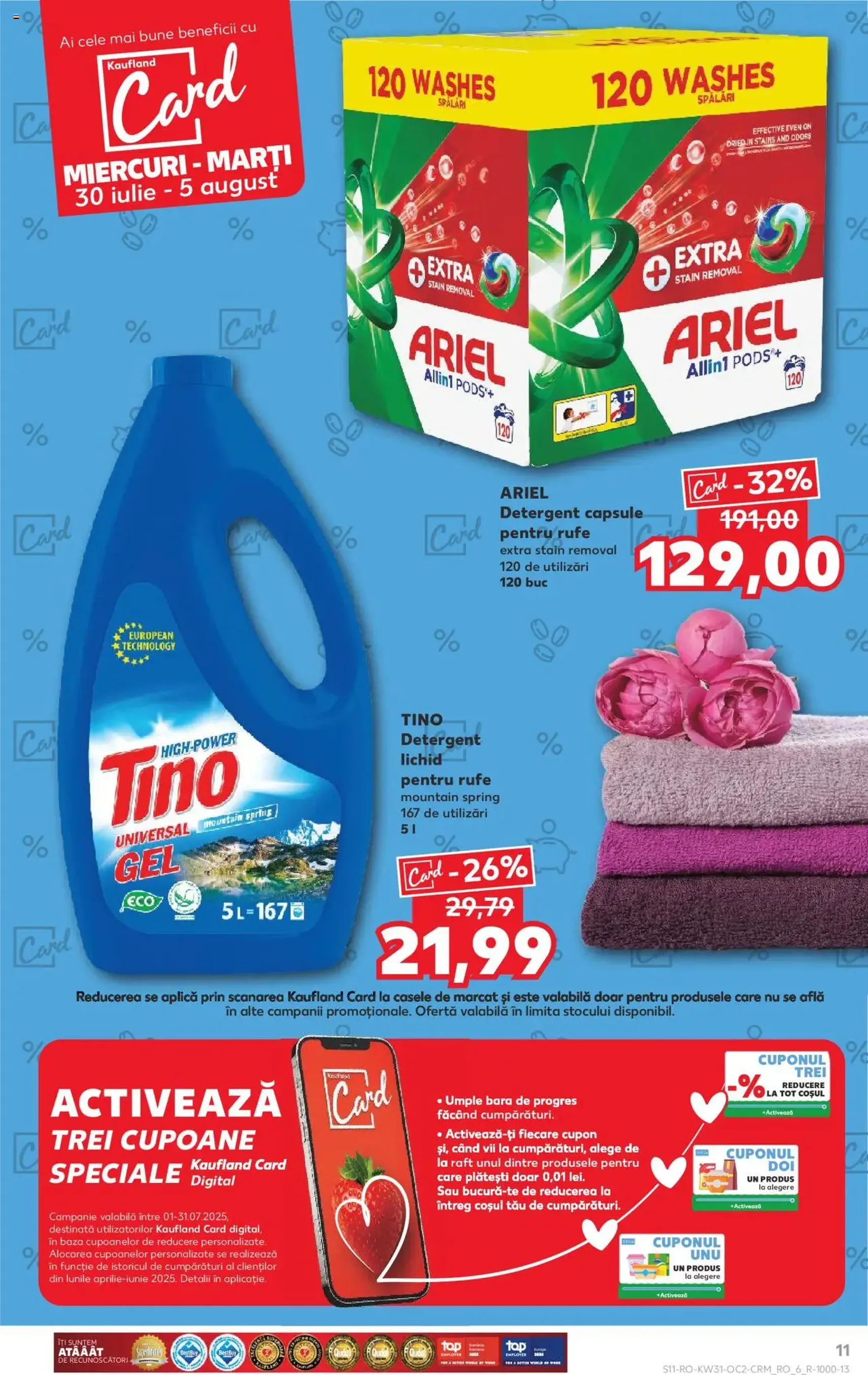 Kaufland RO - București - 2025.07.30. érvényes szórólap 11 oldal 68 oldalból Kaufland RO - București - 2025.07.30. érvényes szórólap 11 oldal 68 oldalból