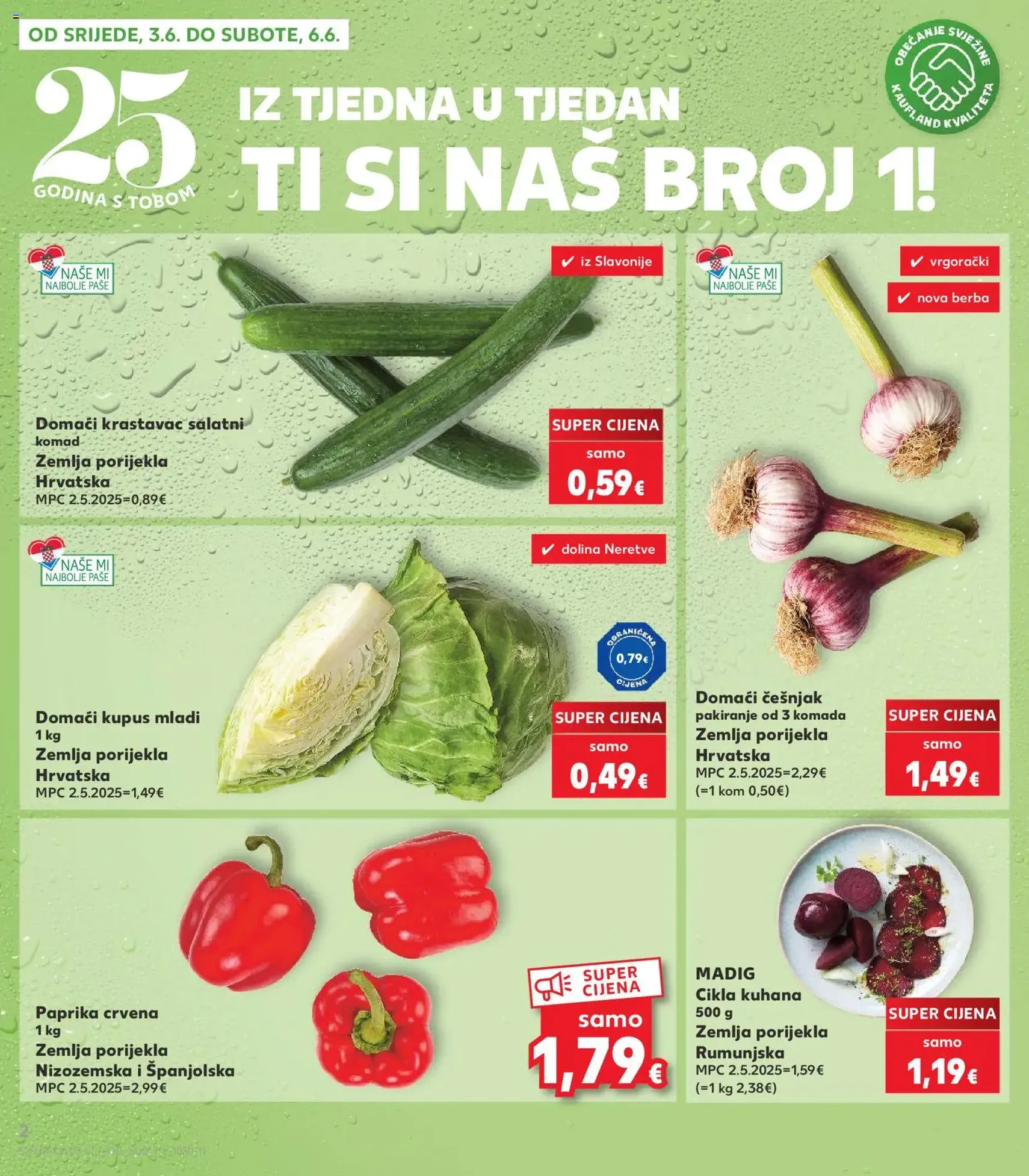 Kaufland HR akciós újság - 2026.06.03. érvényes szórólap 2 oldal 32 oldalból
