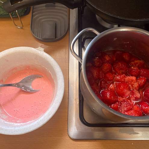 Torta senza glutine con fragole - procedimento 1