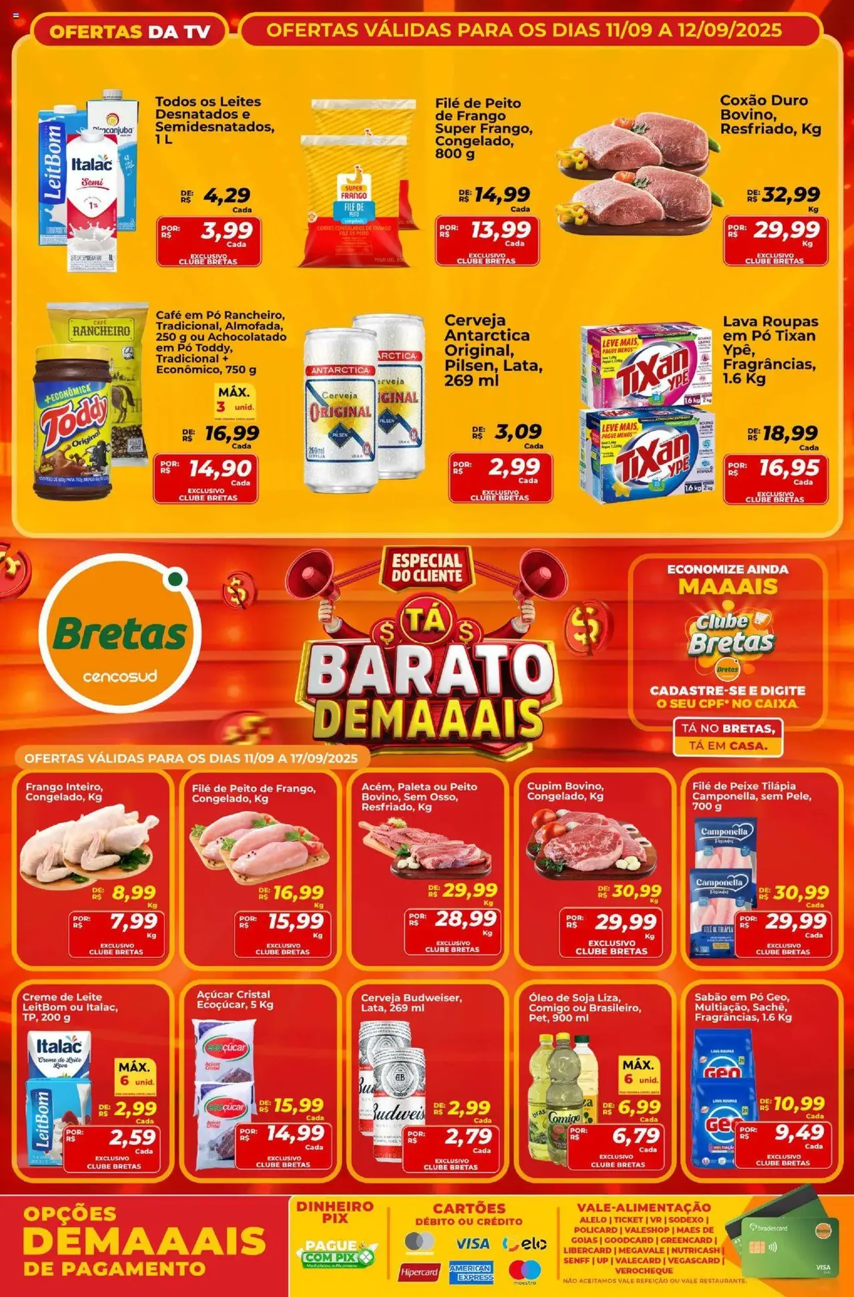 Bretas - Ofertas da semana - folheto válido a partir de 11/09/2025 página 1 de 2