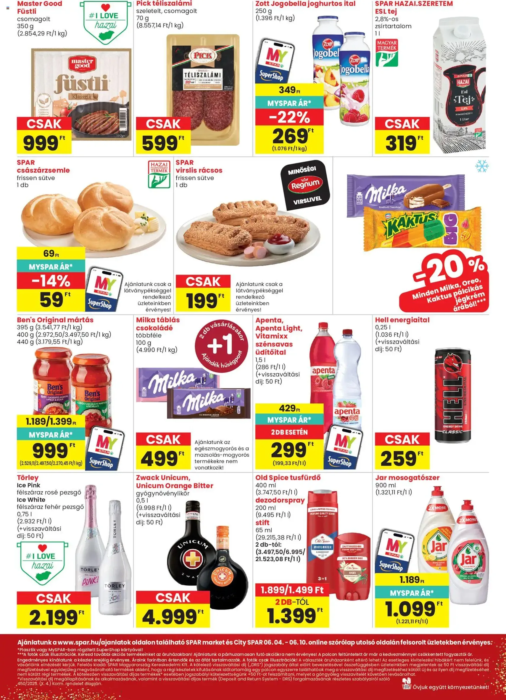 Spar Market akciós újság - 2026.06.04. érvényes szórólap 2 oldal 3 oldalból